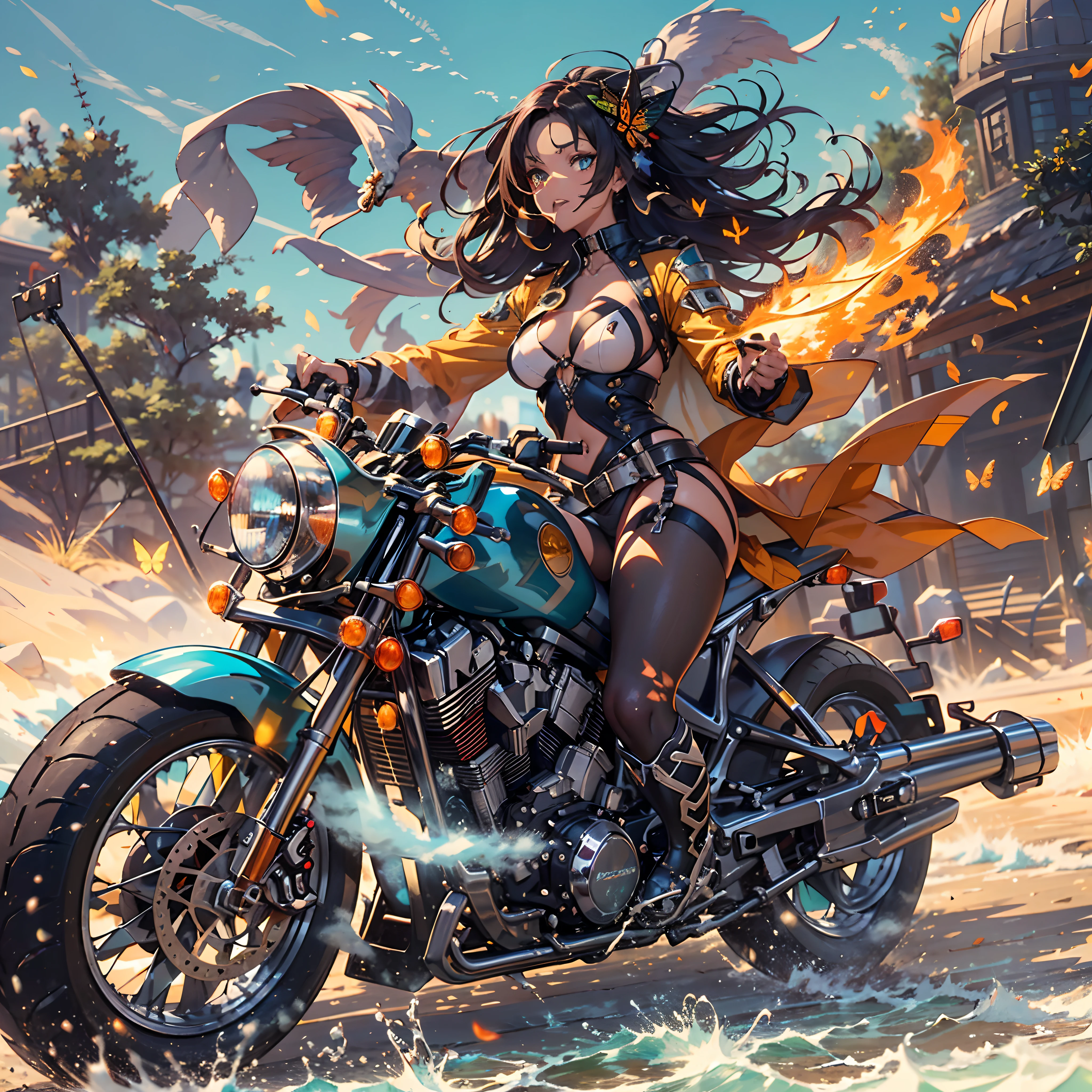 Sun epic Masterpiece Ocean Sea sunlight backlight Goddess Beach deep path beholder outdoor mounted motorcycle_Harley_Davidson Suncraft Artificier hearth sundrop urban Equirectangular_360 "Armada" contre-jours moto "Heavy Metal" Devastating Will-o'-the-wisp iota pixie sprite luminescence war battle mature female "luis Royo" dazzling ride bike, Cosplay riders richesse Amiral decorated "Nicki Minaj" Commander jukebox Pilots jacket cow-boy flag Earth sunLight ultra pro-Photorealistic optimal ultra_high_quality opengl-shaders ultra_high_detail accurate reflex ultra_high-resolution perfection graduates volumetric lightning improved Octane_rendues UHD XT3 64K 32K DSLR HDR UnrealEngine5 3dcg shadow Diva analogiques hairstyle dreads bangs extatiques symmetrical athletic african body skin tanmed suave cheekbones effects embarrassed glushes eye-liner saphirs saturate gorgeous dark beautiful eyes black pupils brown iris lazulis turquoise open mouth teeth (tongue droplet water drop of water) obvious smiles choke Floating Jacket Eccentric Cape Levitating Shoulders-Off Shirt Lace Clavicles White Papillotes embroidered leathers breasts reveal sideboob satin livid yellow orange corsait thick felt skirts matching bristles ample swinging spinels navel waist belt-chastity revealing heart diamond padlock silver agate pubis scarlet pubis-hairy indigo bristles protrusions silk Snap-lock tin gold garters thighs legs stainless steel boots gothic onyx, rubis summon milkweed floraison invoque viceroy magic incandescente creature CGSCOSITY butterfly Cristallines Wings (EOS R6 135mm 1/1250s f/2.8 ISO400) Monarch, Canon-ion flash blow glow opale impact, straight outfits armor heavy chrome flat rune lava bands population Tourmaline glyphe plasma cuivre "cyberpunk" background forest glass mirror monster Fire Blast Flame Engravings Chef-D&#39 tattoo (par Michelangelo) Bruce_Weber sex girls naked nsfw varied multi etc.