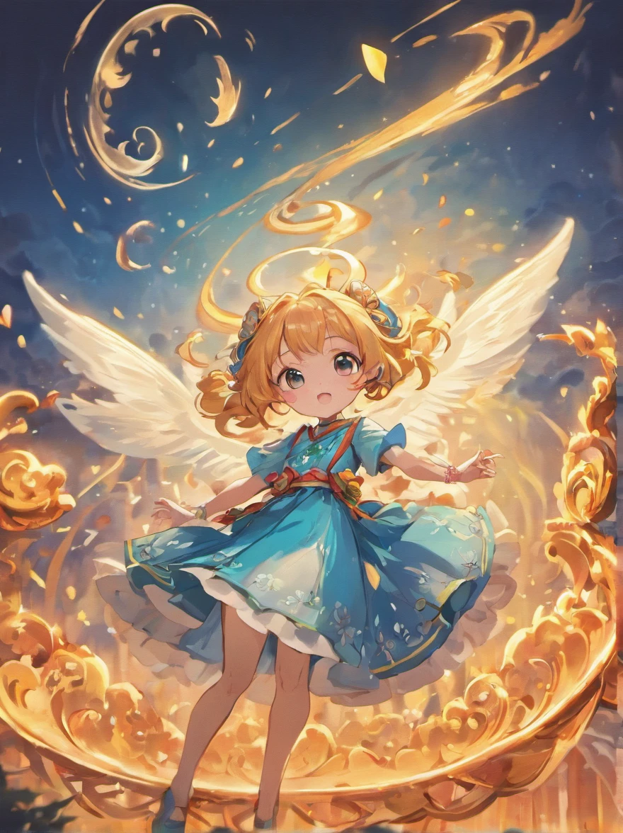 Mid-Autumn Festival, Cute fairy, Beautiful big eyes, Wear ancient costumes,Rabbit in hand, Moon cake, Auspicious clouds, Behind the huge moon, Warm colors, Abstract imagery, ultra-realistic realism, Pixar style, 3d effect, Disney style, Clear edge light, rim-light, fantasy, spotlight, 8K