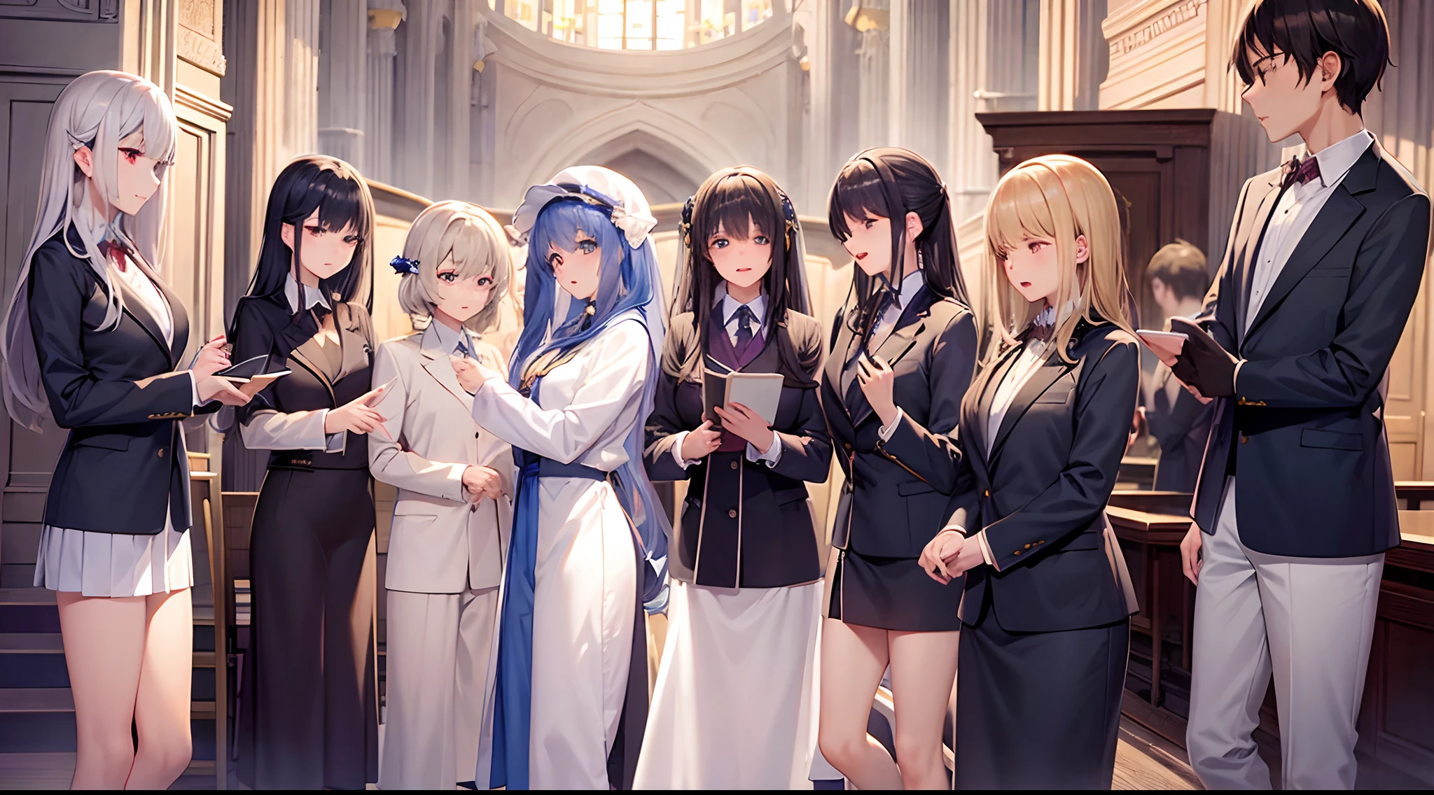 chapel、choir、Unified costume of the choir