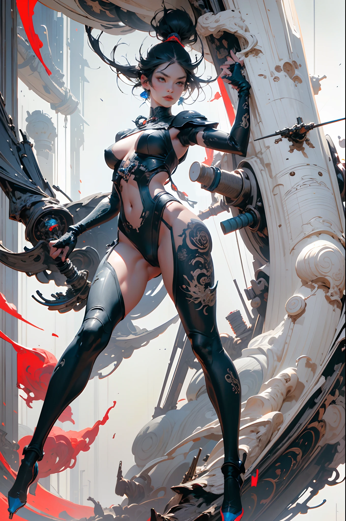 true-to-life visuals,artistically refined,captivating beauty, dramatic contrasts, atmospheric depth,intimate moments, enduring allure, authentic portrayal,lifelike accuracy, evocative mood, emotional depth, striking symbolism, small breasts, 1girls,solo,(looking at viewer),(full body:1.4), (Glowing ambiance, enchanting radiance, ethereal atmosphere, mesmerizing glow, evocative hues, captivating coloration, dramatic lighting, enchanting aura:1),armor robot,(highly details:1.5),unreal engine,3d render,film photograhpy, complex 3d render ultra detailed of a beautiful porcelain profile woman android face, (cyborg:1.3), robotic parts, 150 mm, beautiful studio soft light, (rim light:0.63), vibrant details, luxurious cyberpunk, lace, hyperrealistic, anatomical, facial muscles, cable electric wires, microchip, elegant, beautiful background, octane render, H. R. Giger style, 8k, best quality, masterpiece, illustration, an extremely delicate and beautiful, extremely detailed ,CG ,unity ,wallpaper, (realistic, photo-realistic:1.37),Amazing, finely detail, masterpiece,best quality,official art, extremely detailed CG unity 8k wallpaper, absurdres, incredibly absurdres, robot, silver helmet,