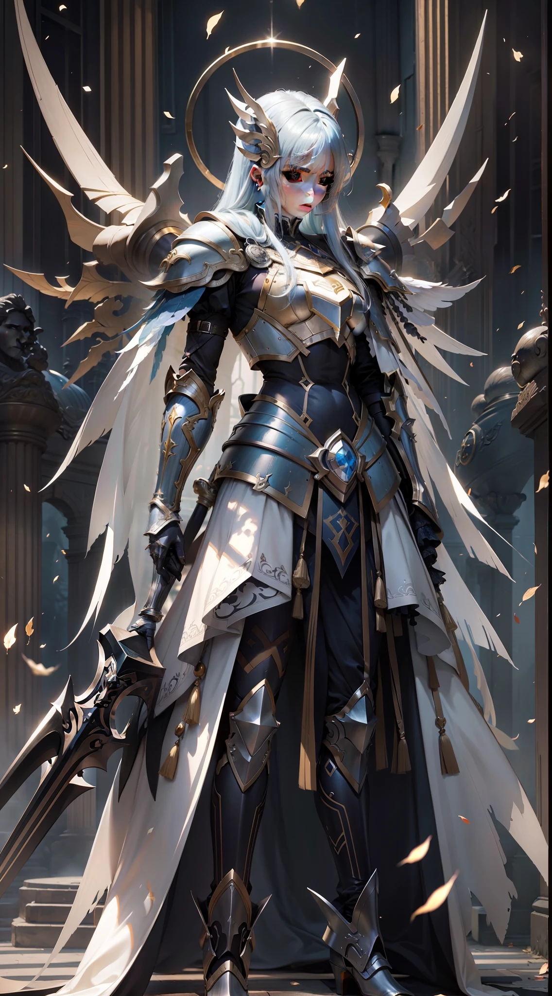 silber hair,hentail realism, shadowing,，character sheets, reference sheet, Standing painting, 8K, Super detail, 1080p, Women's HD，femele, 16k, A high resolution, Best quality, High quality, Anatomically correct, Masterpiece, ccurate, hyper HD，As graceful as a swan，unreal-engine， Ghibli-like colors,   anime big breast,  Standing painting, angle of view,battle armor，ssee-through，Lace skirt