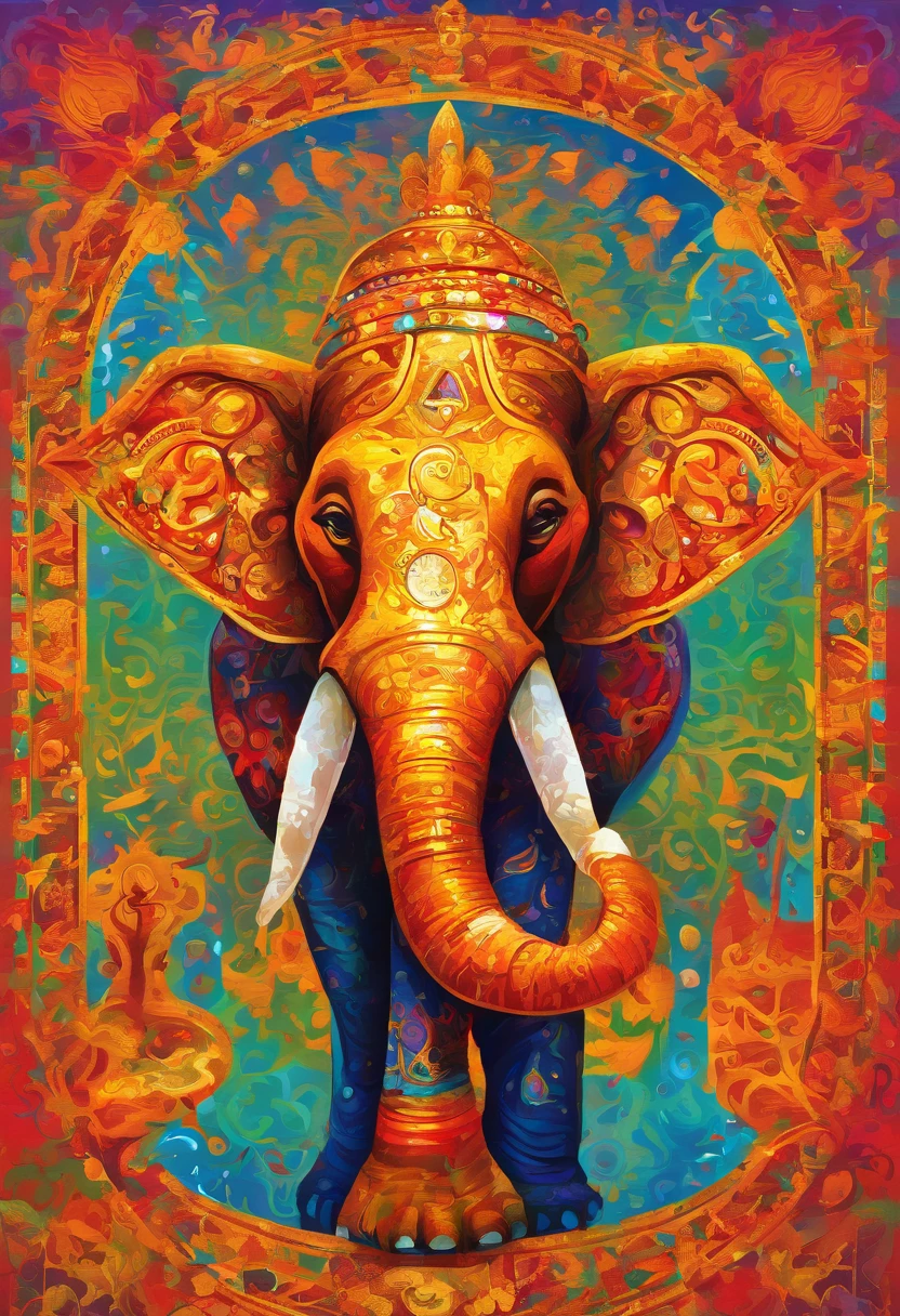 Elephant erected penis