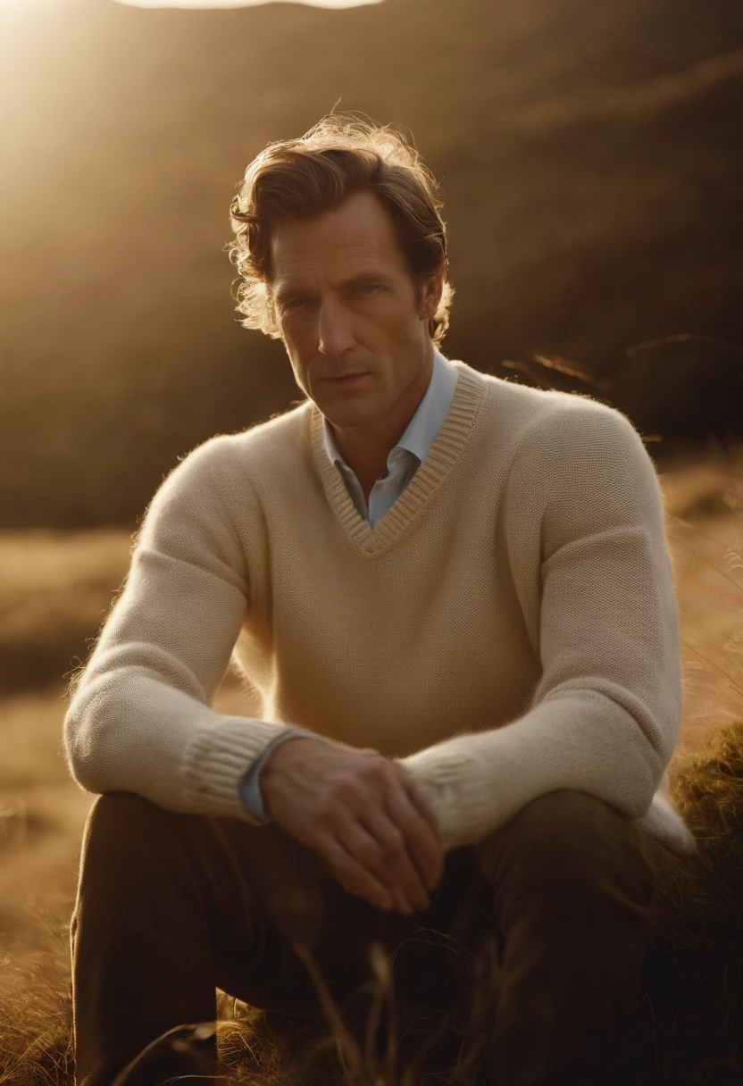 British man, Wool Sweaters, Loro Piana, sunny morning, Tim Walker, GQ editorial