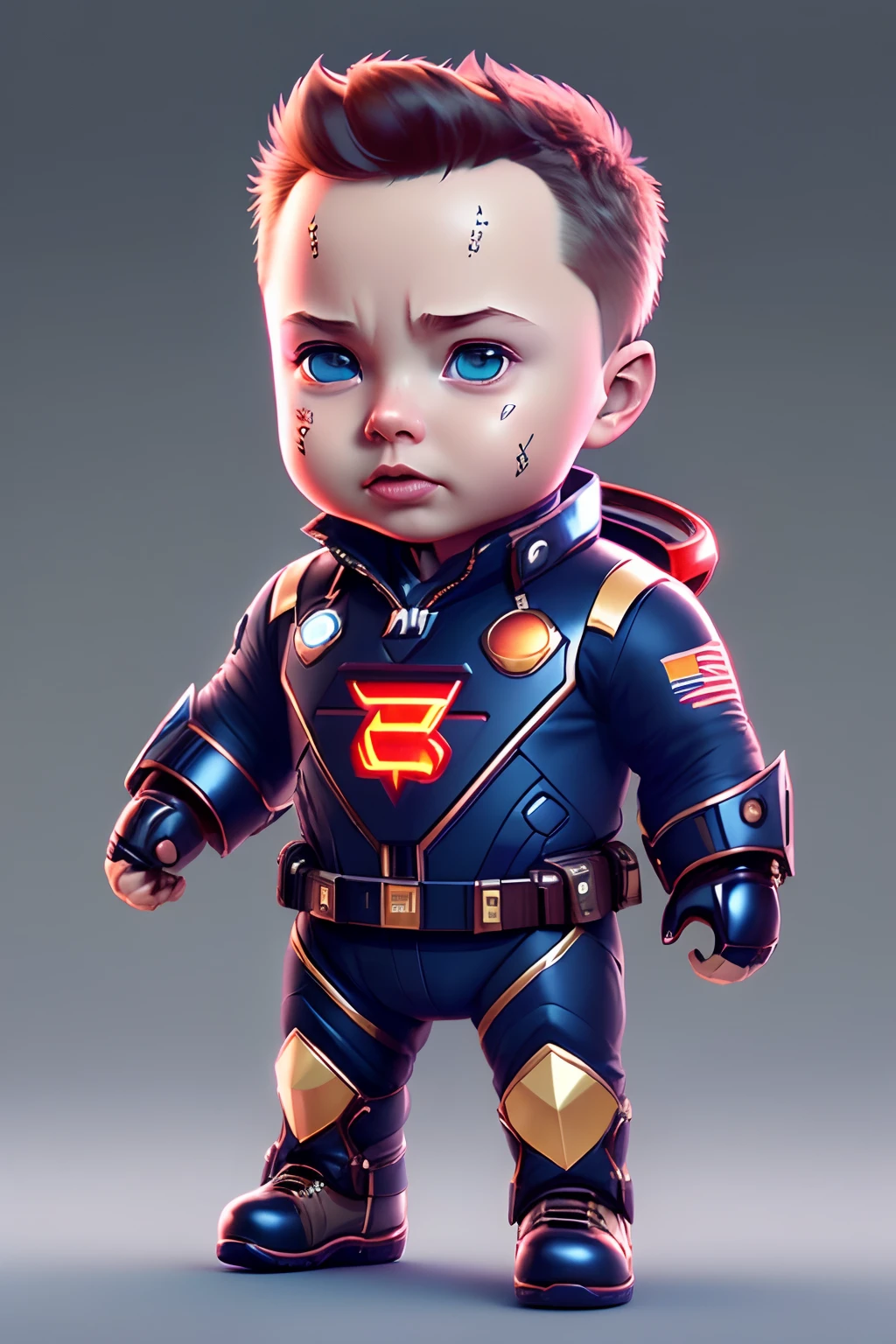 (cbzbb:1.25), portrait of cutest Elon Musk illustration, artstation, CGI_Animation,