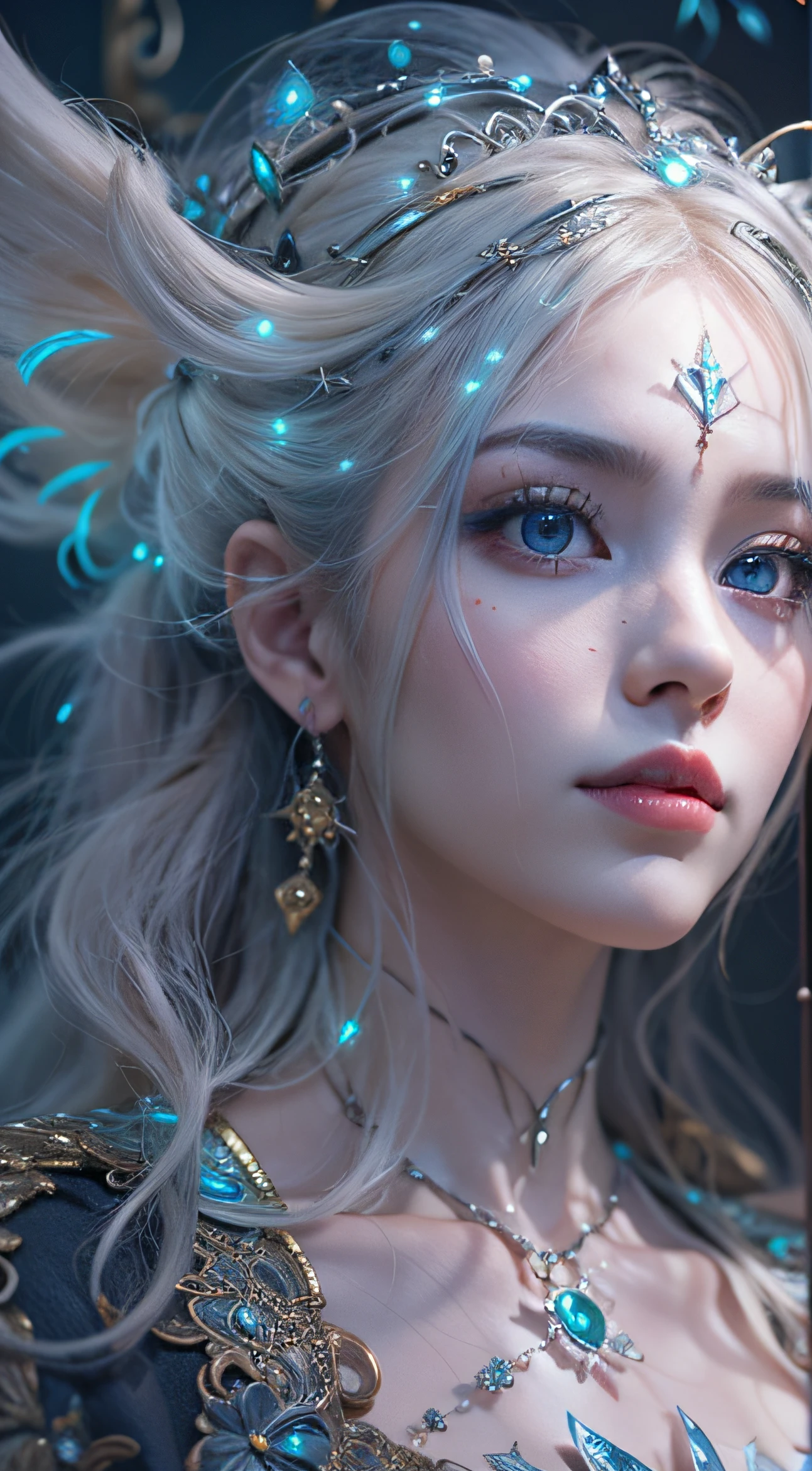 A glass castle sealed in a magical book,sangre,Noche, oscuro, (fantasy),ilimitado,cielo azul profundo,El abismo del conocimiento,capucha,((Masutepiece)), (((La mejor calidad))),((hermosos ojos finos)),(lashes)、(((Hermosa chica montando un enorme oso blanco)))、(1 girl in)、La estructura humana perfecta、soplando en el viento、Pelo largo blanquecino、Ojos del abismo、piel resplandeciente、aceitado、small boobs、Wizard's robes、Tela hecha jirones、Abrigo realista、Pensar、Super delicate CG Unity 32k wallpaper、tmasterpiece, ((Ultra - detallado)), ((ilustratio)),extremadamente colorido,El fondo de pantalla,energy,Terror desconocido,alucinante,Alrededor de la magia,magical environment,Varitas,Libro,Flight page,Know it all,Predecir el futuro、Aprende sobre el pasado、Infinite wisdom、llama azul、Brujo、magical circles、pentacle、Hechizos、mantra、Cantando magia