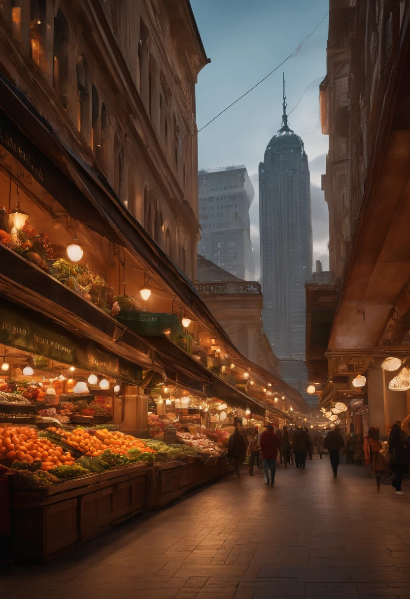 (best quality,4k,8k,highres,masterpiece:1.2),ultra-detailed,(realistic,photorealistic,photo-realistic:1.37), HDR,UHD,studio lighting,ultra-fine painting,sharp focus,physically-based rendering,extreme detail description,professional,vivid colors,bokeh, portraits,landscape,horror,anime,sci-fi,photography,concept artists, vibrant colors,soft light,cozy atmosphere,shopping carts,fresh produce,variety of products,lively shoppers,brightly lit space,spacious aisles,neatly organized shelves,checkout counters,cashiers,bags of groceries,payments being made,shopping bags,leisurely browsing,catching up with friends,shopping lists,discounted items,promotional displays,shopping experience, bustling activity,cityscape in the background,large glass windows,reflections on the floor.