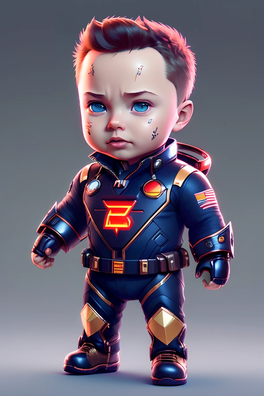 (cbzbb:1.25), portrait of cutest Elon Musk illustration, artstation, CGI_Animation,