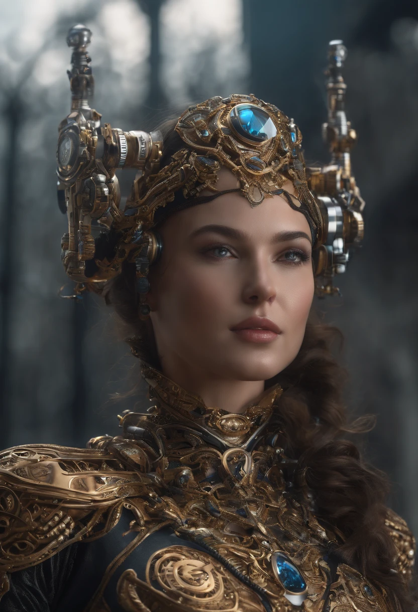 Ultra photo realsisim,Hyper-detailing,machine girl,Mechanical body,Mechanical joints,sci-fy,highly detailed surreal vfx,Smudge,Faraway view,super-fine,ultra - detailed,high qulity,8K ,oc rendered,dynamic viewing angle
