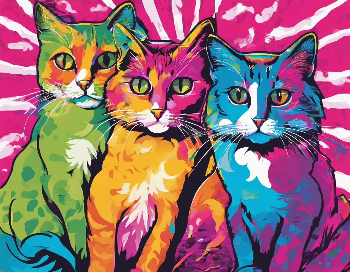 arte de gatos subindo na parede com garras afiadas, escorregando na parede com as garras afiadas, descendo, brincando , alegre, agitados