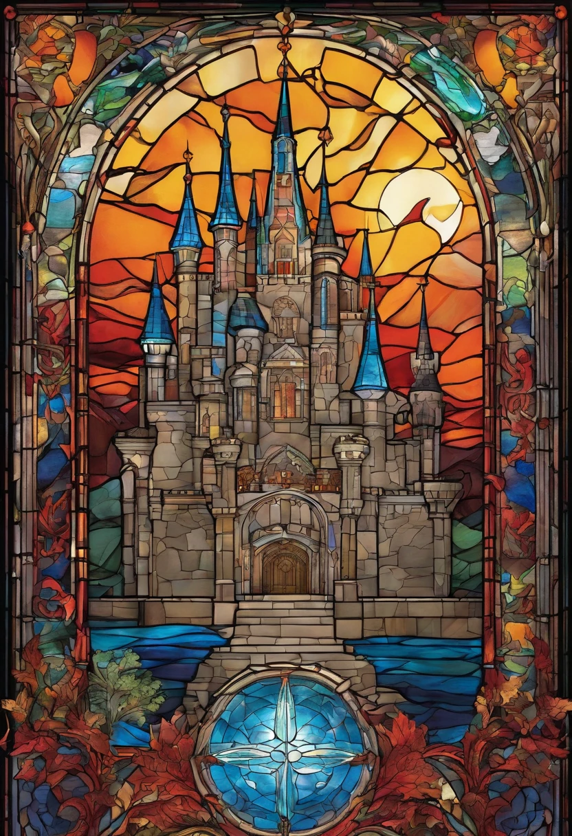 Castlevania castle with the title 'Castlevania' in the middle
