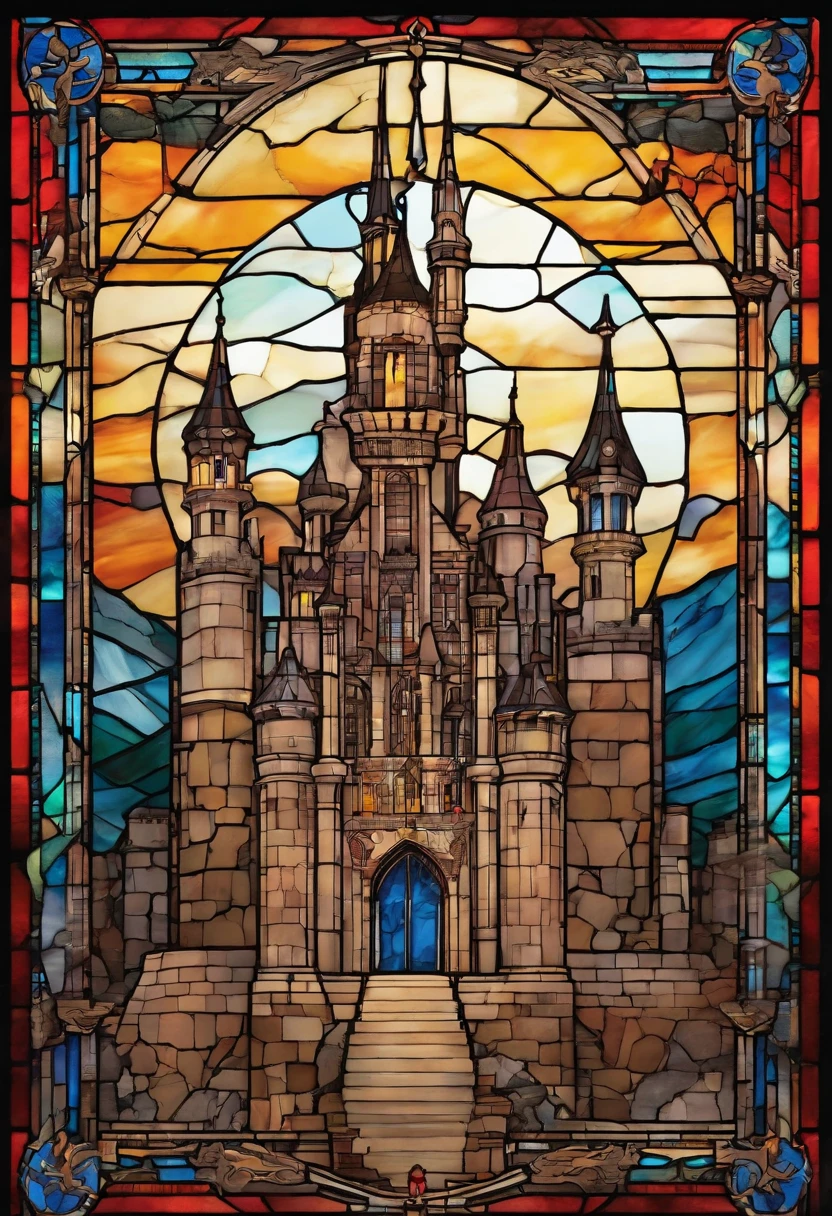 Castlevania castle with the title 'Castlevania' in the middle