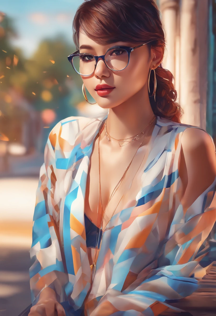 ,professional,vivid colors,bokeh,indonesian model, portraits,sexy pose,cinematic,body shot,touch eyewear,use underwear,runing ,no under wear ,sony alpha, landscape, moody lighting