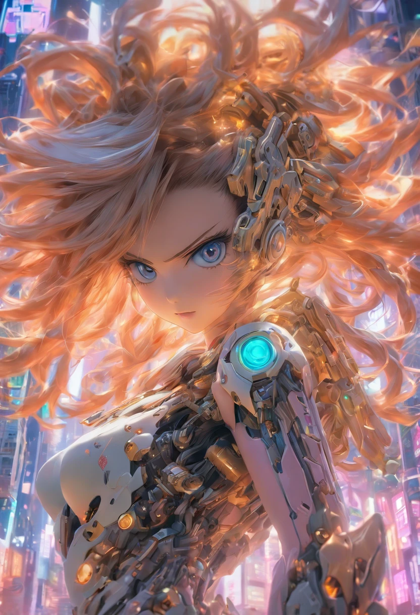 Ultra photo realsisim,Hyper-detailing,machine girl,Mechanical body,Mechanical joints,sci-fy,highly detailed surreal vfx,Smudge,Faraway view,super-fine,ultra - detailed,high qulity,8K ,oc rendered,dynamic viewing angle