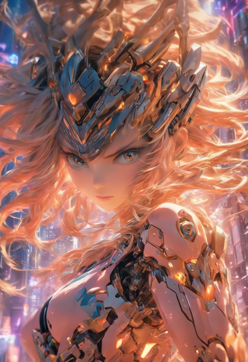 Ultra photo realsisim,Hyper-detailing,machine girl,Mechanical body,Mechanical joints,sci-fy,highly detailed surreal vfx,Smudge,Faraway view,super-fine,ultra - detailed,high qulity,8K ,oc rendered,dynamic viewing angle