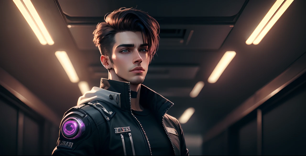 gents background cyber Punk handsome boy, realistic face, 8k, Ultra realistic,