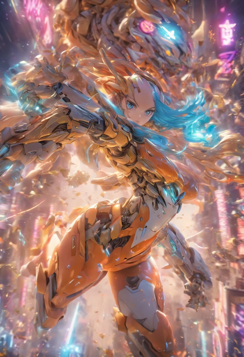 Ultra photo realsisim,Hyper-detailing,machine girl,Mechanical body,Mechanical joints,sci-fy,Full body like,highly detailed surreal vfx,Smudge,Faraway view,super-fine,ultra - detailed,high qulity,8K ,oc rendered,dynamic viewing angle