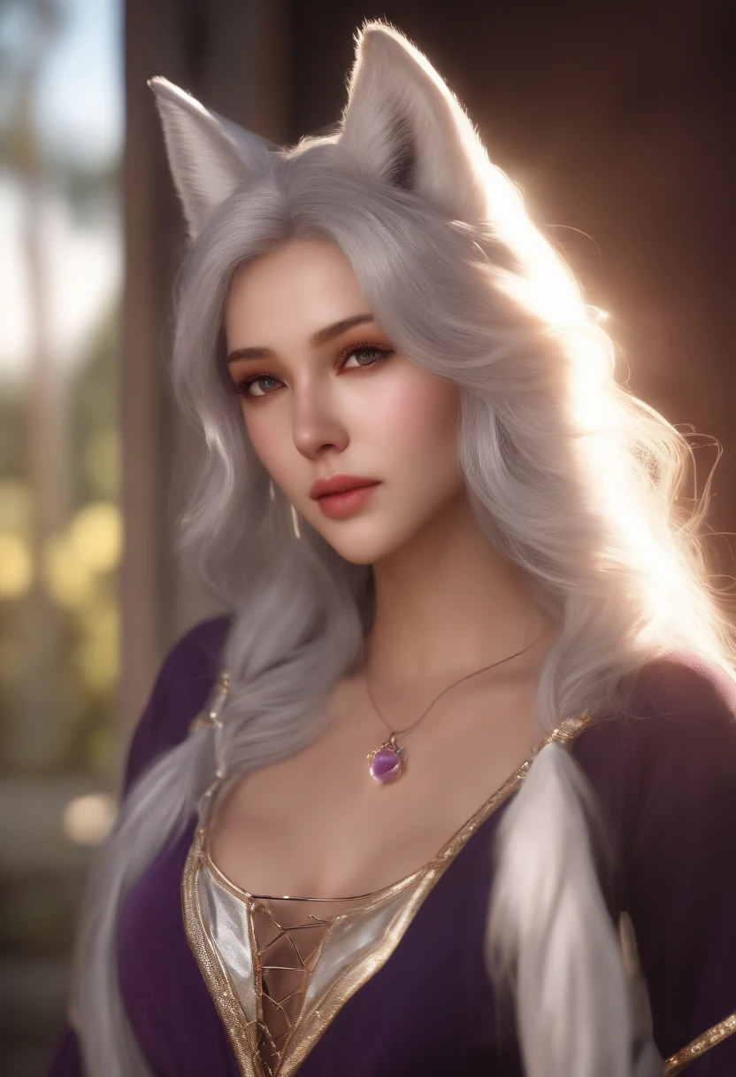 1 Girl, Medium Tits, Starry Eyes, (8k, RAW Photo, High Sensitivity, Best Quality, Masterpiece, Ultra High Resolution, Realism: 1.25), Blush, (Very Detailed CG Unity 8k Wallpaper, Best Quality, High Resolution: 1.2), (ultra_detailed, UHD: 1.2), Perfect Lighting, Unique, (1 Girl: 1.4), (Pretty Girl: 1.2), Unreal Engine, Side Light, White Hair, Fox Ears, Purple Eyes, Perfect Face, Detailed Face, Perfect Body, Beautiful Eyes, Beautiful Face, (Bright Skin: 1.4), Idol, (Full Body), Red T-shirt, Transparent,