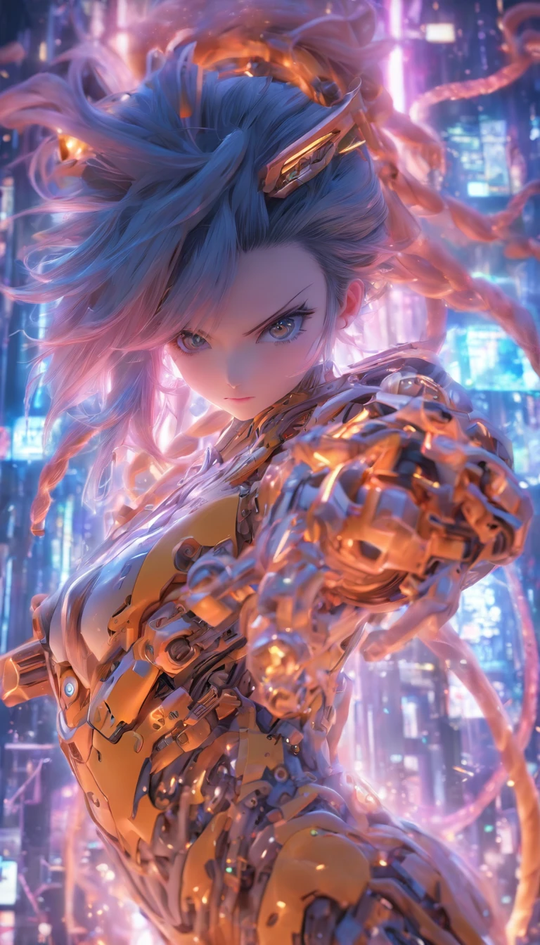 Ultra photo realsisim,Hyper-detailing,machine girl,Mechanical body,Mechanical joints,sci-fy,Full body like,highly detailed surreal vfx,Smudge,Faraway view,super-fine,ultra - detailed,high qulity,8K ,oc rendered,dynamic viewing angle