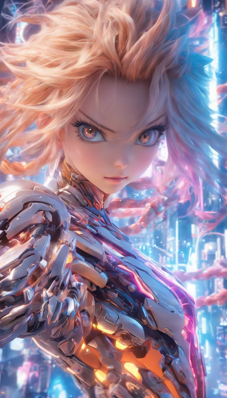 Ultra photo realsisim,Hyper-detailing,machine girl,Mechanical body,Mechanical joints,sci-fy,Full body like,highly detailed surreal vfx,Smudge,Faraway view,super-fine,ultra - detailed,high qulity,8K ,oc rendered,dynamic viewing angle