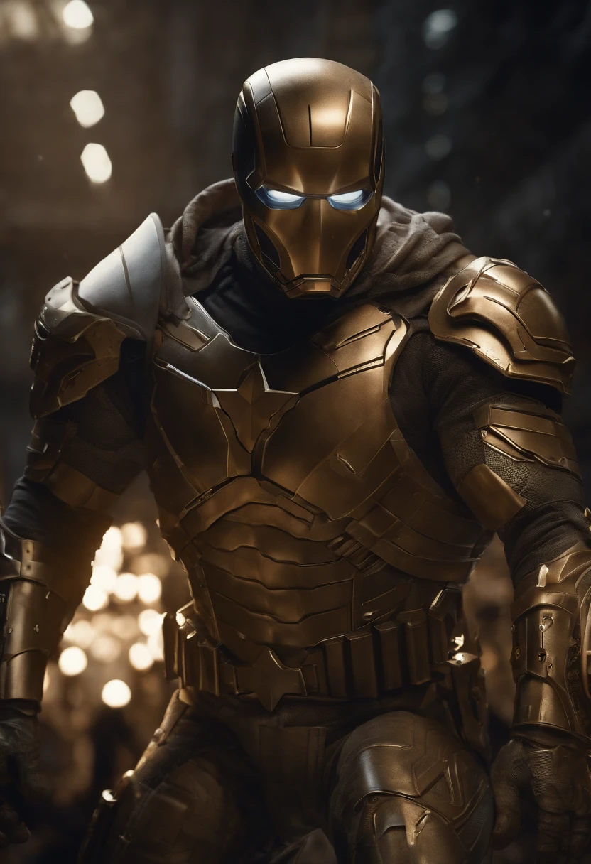 full body shot of captain america in white and gold armour style suit, no mask on, white cape, looking at center camera, perfect composition, beautiful detailed intricate insanely detailed octane render trending on artstation, 8 k artistic photography, photorealistic concept art, soft natural volumetric cinematic perfect light, chiaroscuro, award - winning photograph, masterpiece, oil on canvas, raphael, caravaggio, greg rutkowski, beeple, beksinski, giger, trending on artstation, sharp focus, studio photo, intricate details, highly detailed, night city background, by greg rutkowski