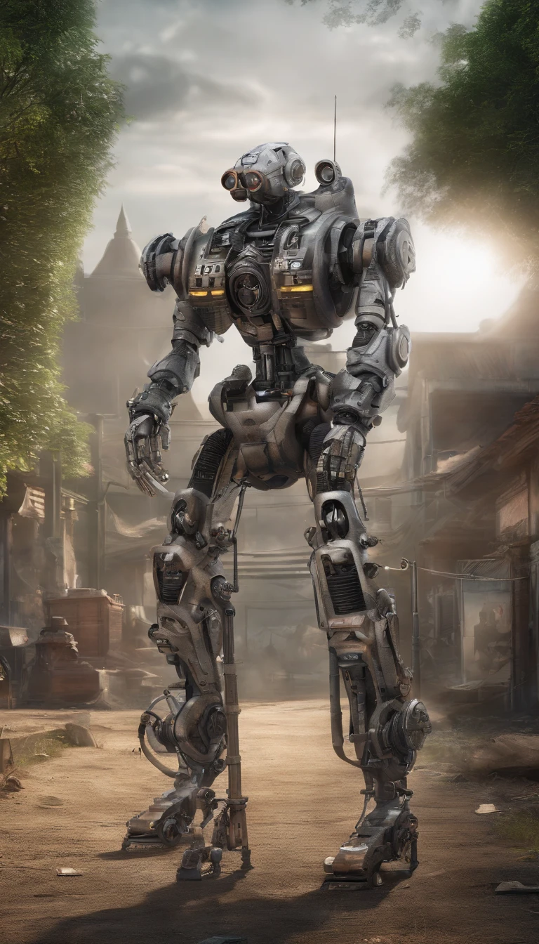 simplebackground,Ultra photo realsisim,Hyper-detailing,machine girl,Mechanical body,Mechanical joints,sci-fy,Full body like,highly detailed surreal vfx,Smudge,Faraway view,super-fine,ultra - detailed,high qulity,8K ,oc rendered,dynamic viewing angle