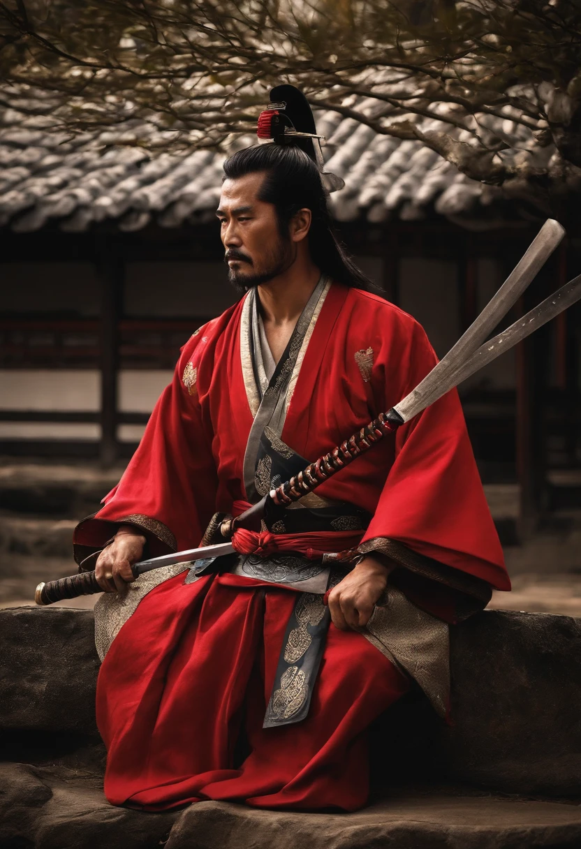 Um Samurai virtuoso, perdido no tempo em um mundo de desordem; where principles, Values and good customs no longer exist and are no longer honors. sad and lonely, Living by Your Moral Code, He follows the walk with his shoulders girded in a deep spiritual depression
