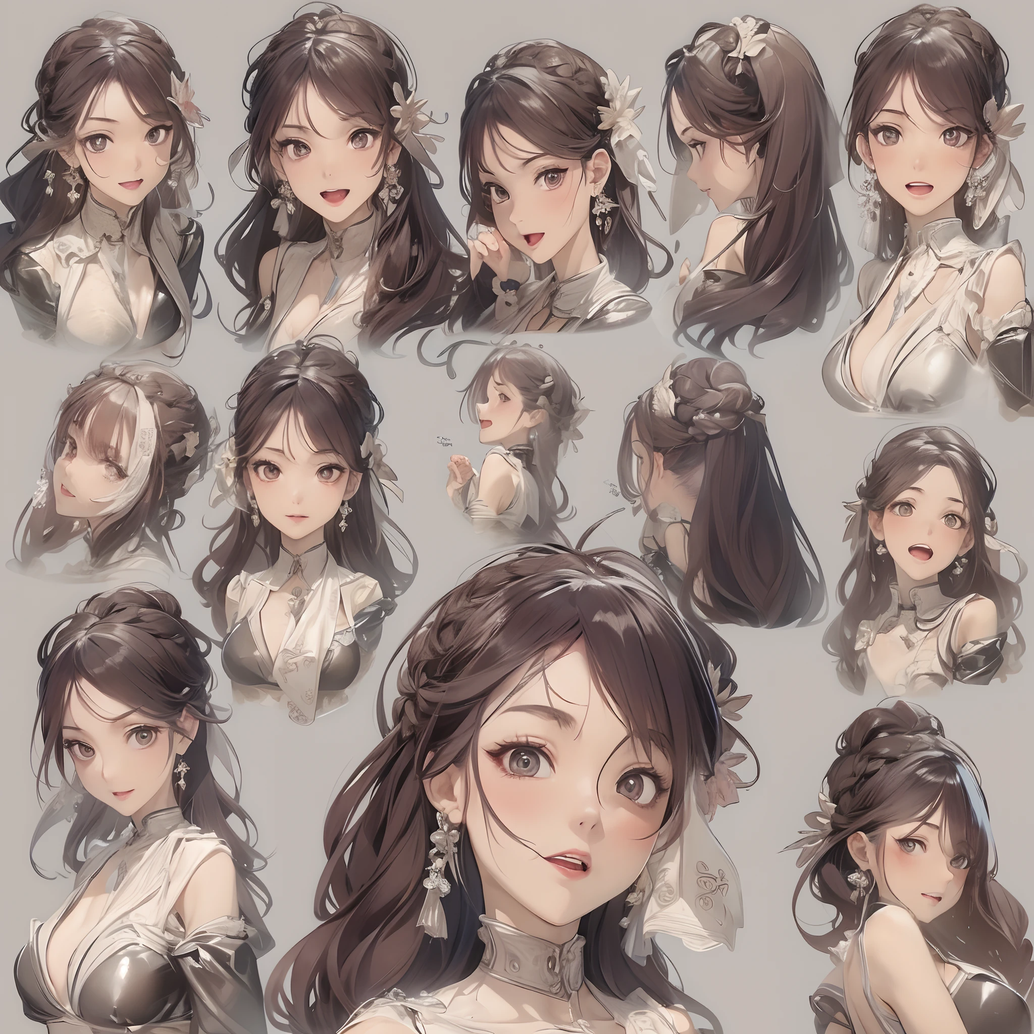 ((Masterpiece, Highest quality)), Detailed face, CharacterDesignSheet, full bodyesbian, Full of details, Multiple poses and expressions, Highly detailed, Depth, Many parts,Beautiful girls,Business suit,Milk bath,lacepantyhose,estilo fantasia,Extremely beautiful,High Balance, Natural light