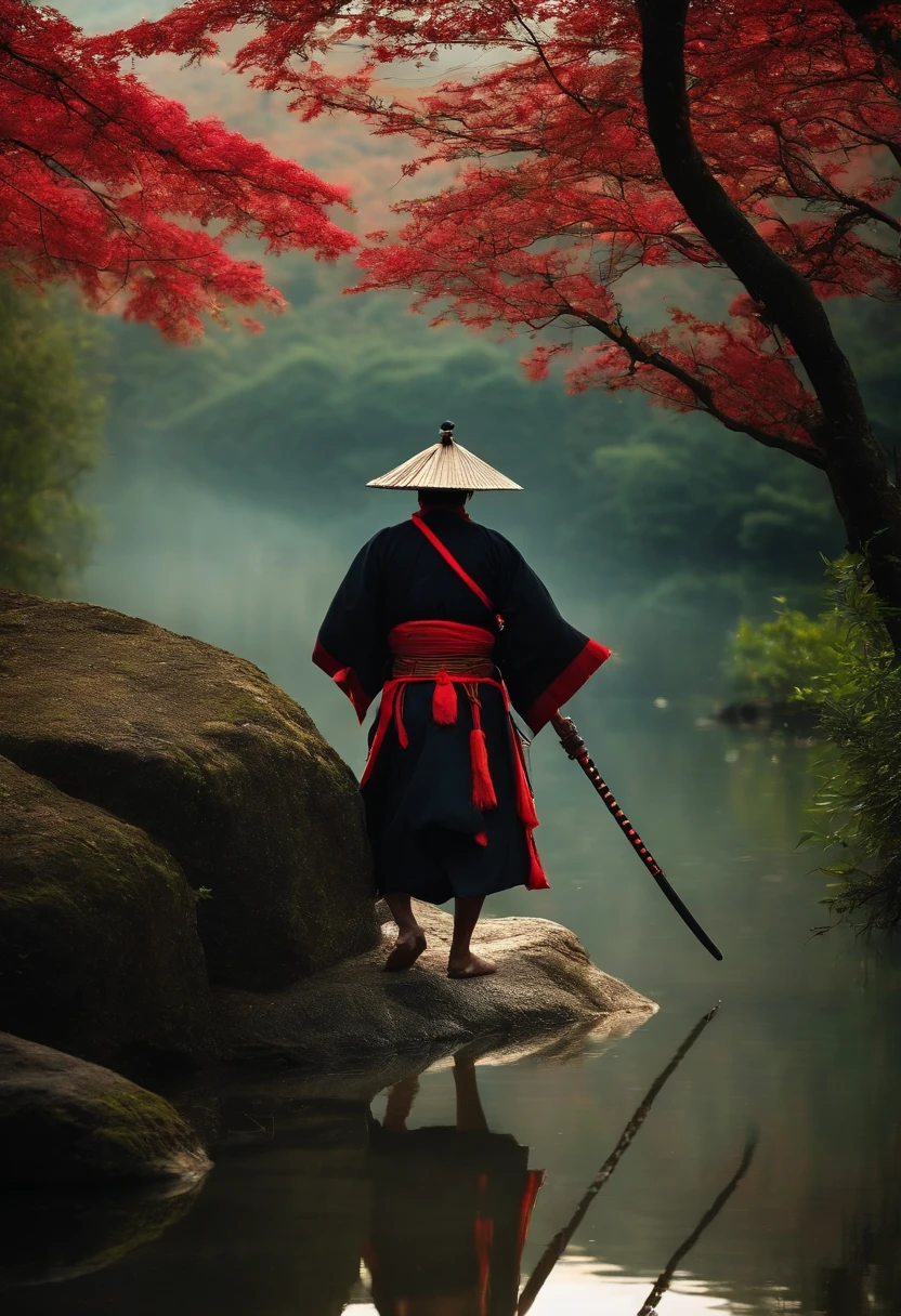 Um Samurai virtuoso, perdido no tempo em um mundo de desordem; where principles, Values and good customs no longer exist and are no longer honors. sad and lonely, Living by Your Moral Code, He follows the walk with his shoulders girded in a deep spiritual depression