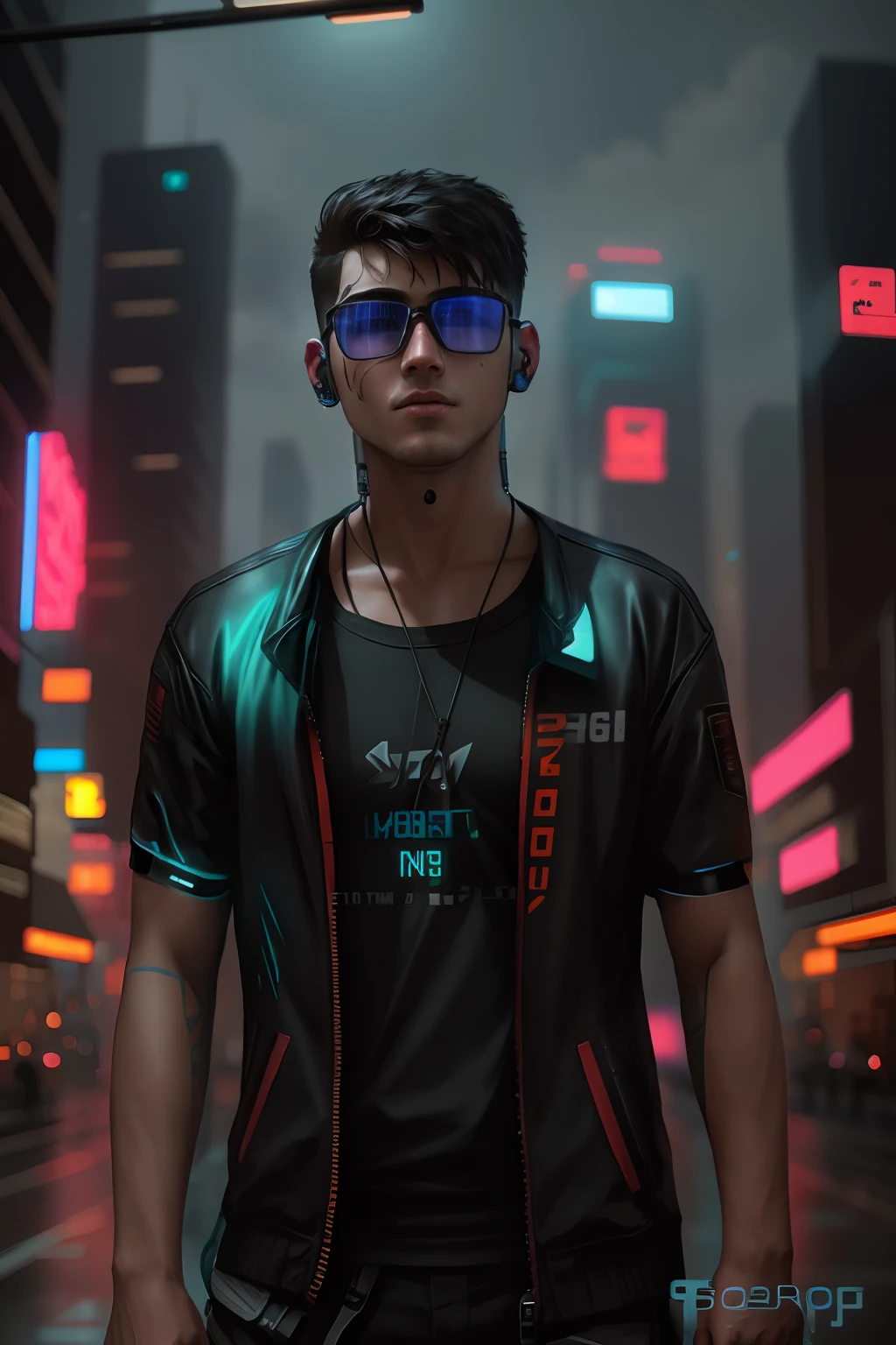 Change background, cyberpunk boy, realistic face, 8k, ultra realistic,