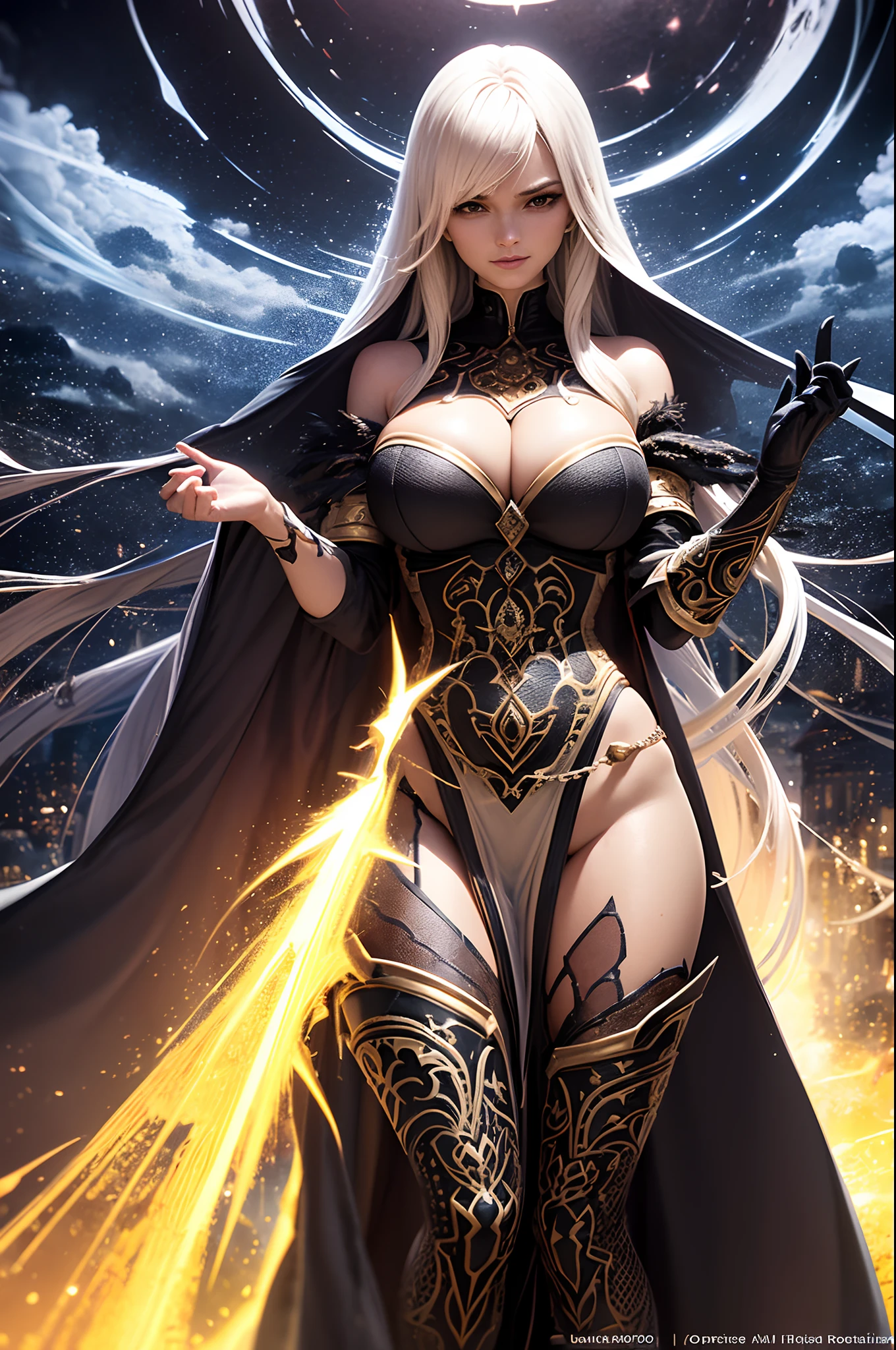 (Best quality, 4k, 8k, highres, masterpiece:1.2), ultra-detailed, realistic, mmo game, woman carater, sexy slim body, huge breasts and ass, fantasy woman carater, carater menu, changes clothes, huge sword on her back, magic aura, illustration, portrait, studio lighting, vivid colors, sharp focus, wavy hair, glowing eyes, piercing gaze, strong and confident expression, epic battle scene, dangerous forest environment, rich flora and fauna, mysterious creatures lurking in the shadows, ethereal atmosphere, imposing castle in the distance, moonlit night sky, subtle color palette, soft and warm light, impressive attention to details, physically-based rendering, heroic pose, strategic armor design, ornate jewelry, elaborate tattoos on her left hand, beautifully crafted gloves, enchanting smile, exquisite facial features, commanding presence, engaging gameplay elements, intense combat sequences, dynamic camera angles, thrilling player interactions, constantly evolving storyline, immersive sound effects, exciting magical abilities, breathtaking special effects, awe-inspiring visual effects, high-octane action, epic quests and challenges, intense character customization, fluid and realistic animations, enchanting musical score, emotional character development, compelling narrative, astonishing world-building,unforgettable gaming experience,award-winning game design,highly acclaimed game,innovative gameplay mechanics,photorealistic environments,otherworldly realms,floating islands in the sky,astral projections,mythical creatures,ancient artifacts,hidden treasures,lush gardens and waterfalls,splendid architectural details,enigmatic portals,mesmerizing particle effects,on her right hand,elaborately crafted shield,fierce determination,unyielding courage,undying loyalty,profound wisdom,breathtaking adventures,priceless knowledge,unique companions,diverse skill tree,strategic decision-making,overwhelming power,spectacular boss battles,triumphant victories,a true gaming masterpiece.
