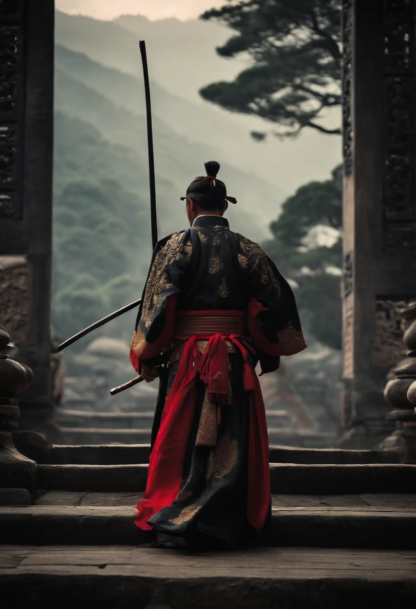 Um Samurai virtuoso, perdido no tempo em um mundo de desordem; where principles, Values and good customs no longer exist and are no longer honors. sad and lonely, Living by Your Moral Code, He follows the walk with his shoulders girded in a deep spiritual depression