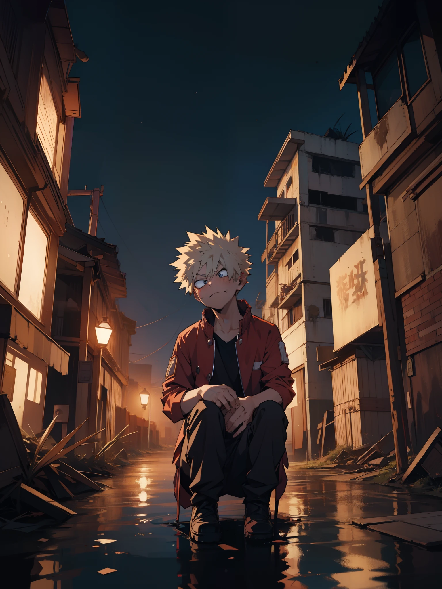 Katsumi Bakugo's face looking here