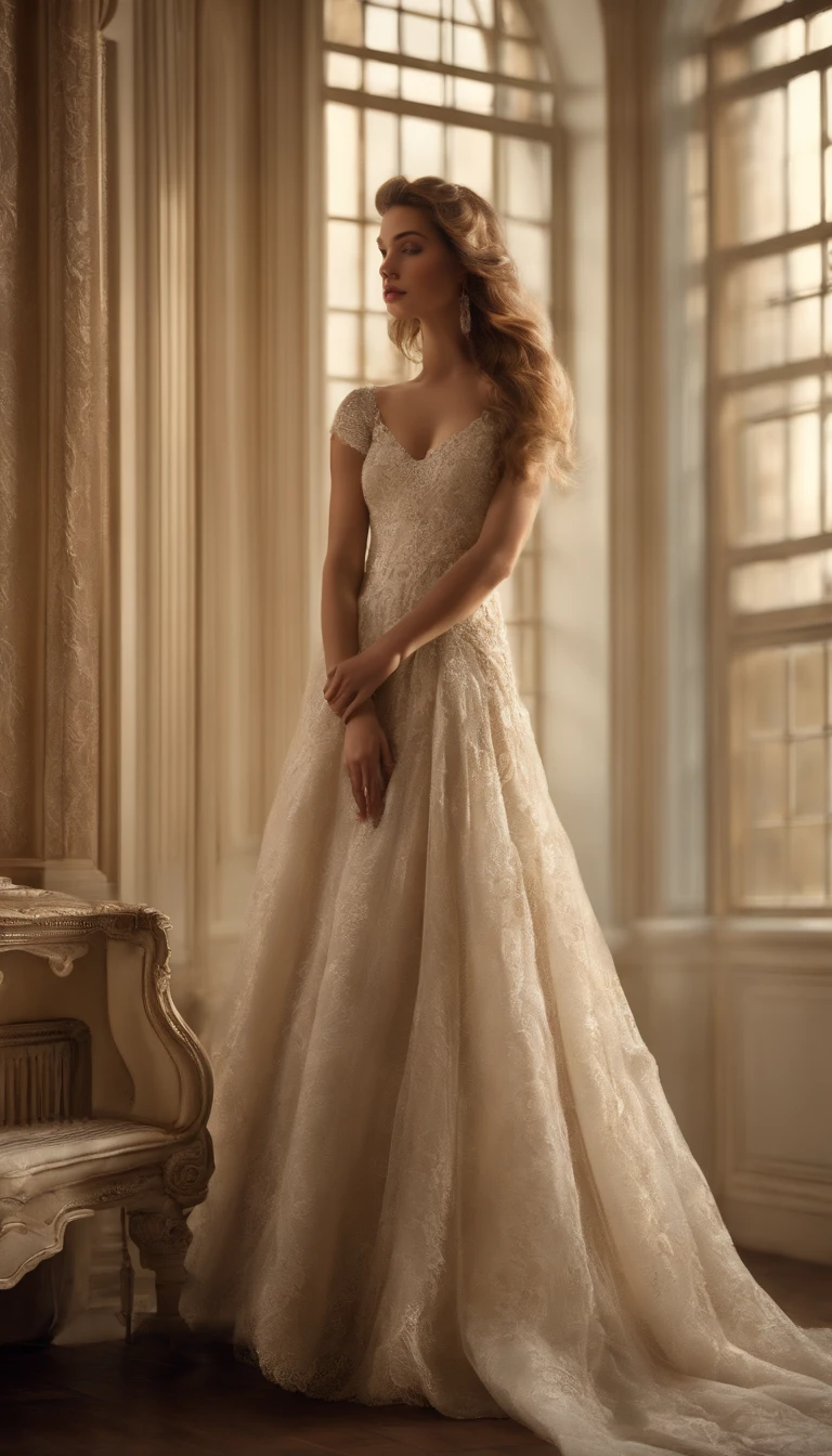 (best quality,highres,ultra-detailed),spread-legged girl(s),sitting on a beautifully decorated bed, wearing a luxurious satin gown, with intricate lace detailing. The gown drapes elegantly around her, enhancing her graceful posture. The satin fabric shimmers softly under the light, creating a lustrous effect. The room is dimly lit, casting a warm and intimate glow on the scene. Delicate floral patterns adorn the walls, adding a touch of romance and femininity. The girl's long, flowing hair cascades down her back, adding to the overall beauty of the composition. Her eyes, highlighted with a subtle smoky eye makeup, exude a mesmerizing allure. The detailed folds and contours of her lips exude a sense of sensuality. The image is captured with a masterful blend of photography and digital art, showcasing the perfect harmony between realism and artistic expression. The color palette is soft and dreamy, with delicate pastel tones that further enhance the ethereal atmosphere. The image radiates a serene and timeless beauty, inviting the viewer into a world of elegance and sophistication.