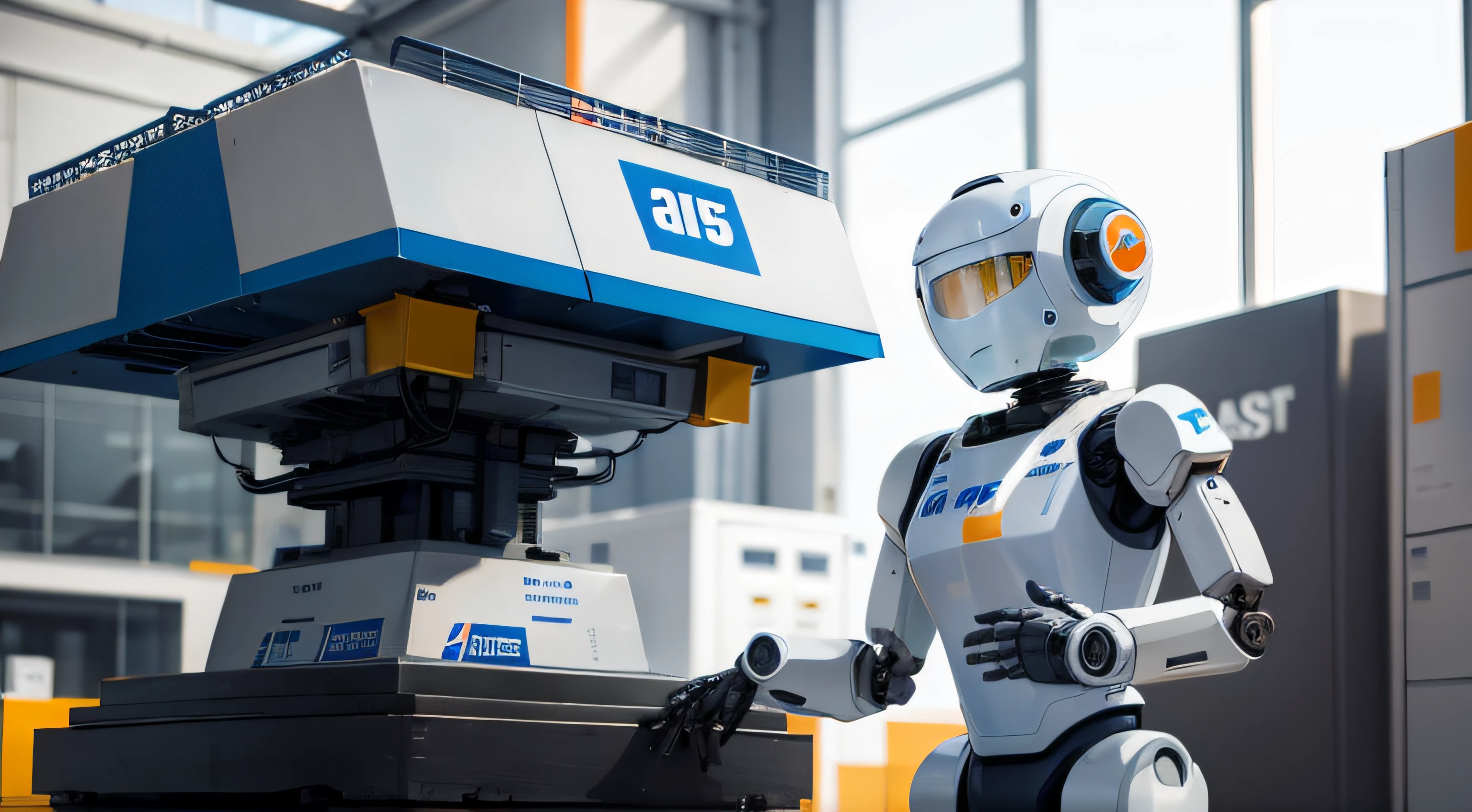 Masterpiece, Best quality, Robot BASF employees