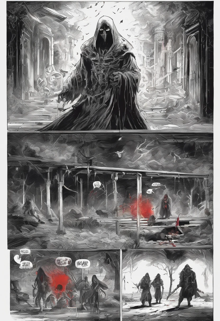 Create a black and white drawing, in A4 paper size, from the fairy tale SNOW WHITE, the scene where Snow White is passed out on the floor after eating the poisoned apple given to her by the witch