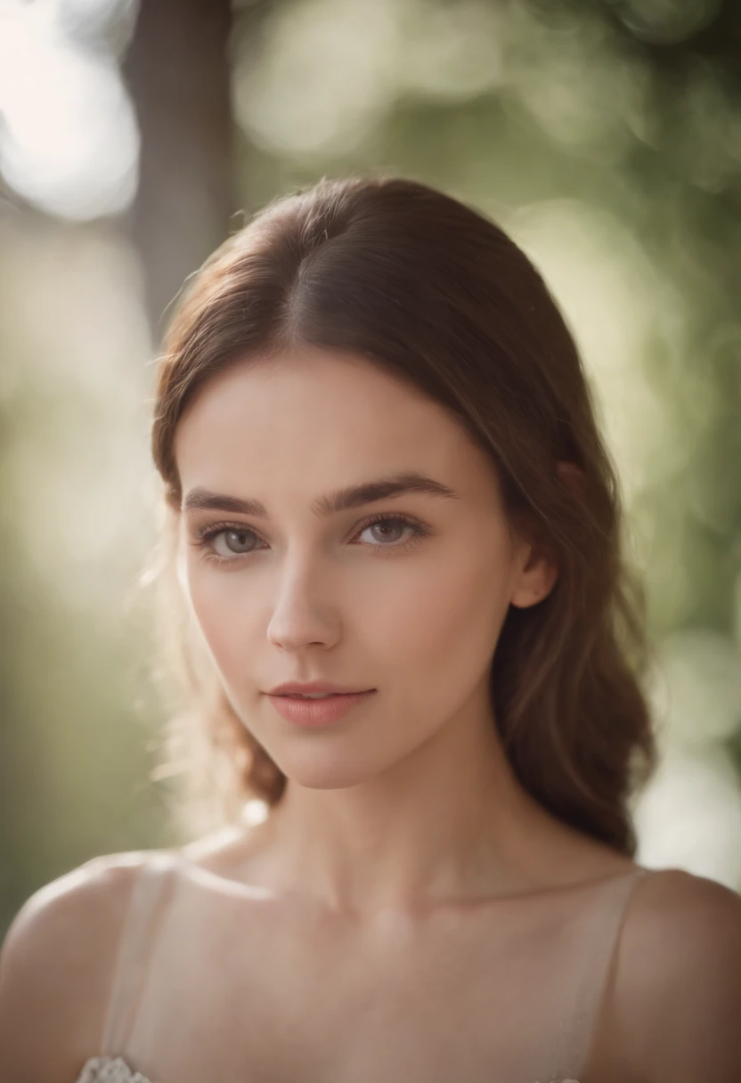 White woman with strapless blouse, cabelos roxo