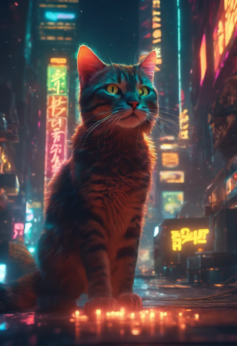 (Best quality,4K,8K,A high resolution,Masterpiece:1.2),Ultra-detailed,(Realistic,Photorealistic,photo-realistic:1.37),A cute little cat trembled slightly,Soft fur texture,Delicate paw pads,Expressive eyes,Cute twitchy beard,Hints of vulnerability,Gently wagging tail,playful pose,Art cat illustration,Subtle color palette,Natural lighting