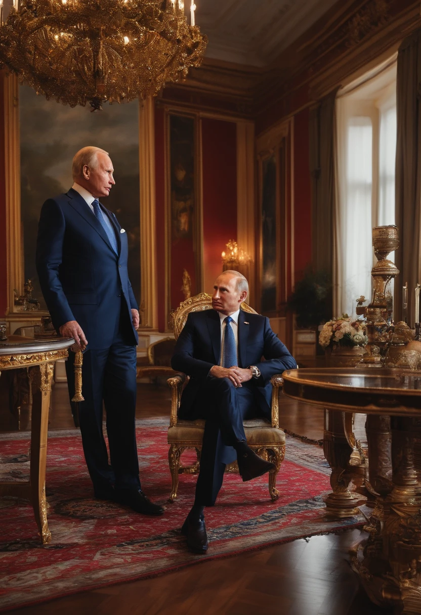 Putin dando um soco na cara do Biden