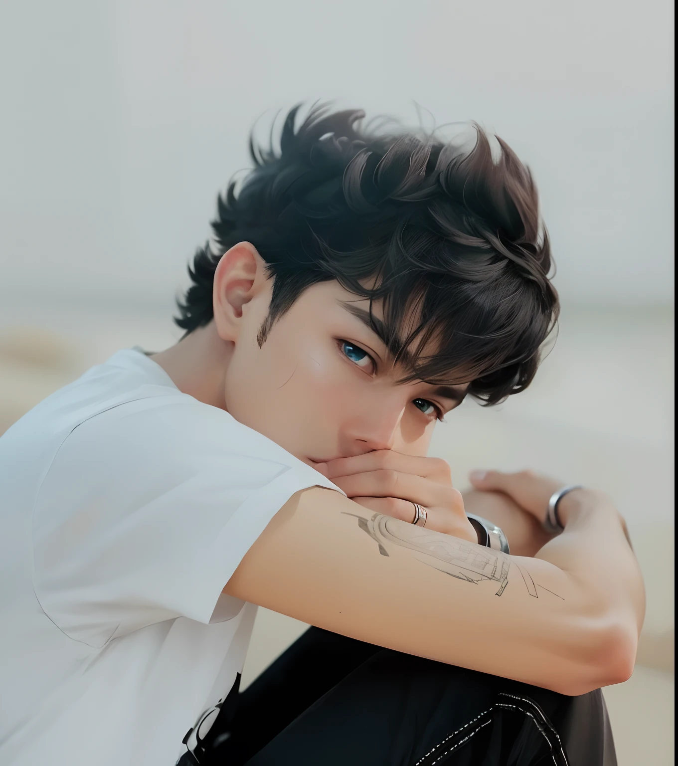 Realistic ultra 4k anime. Boy