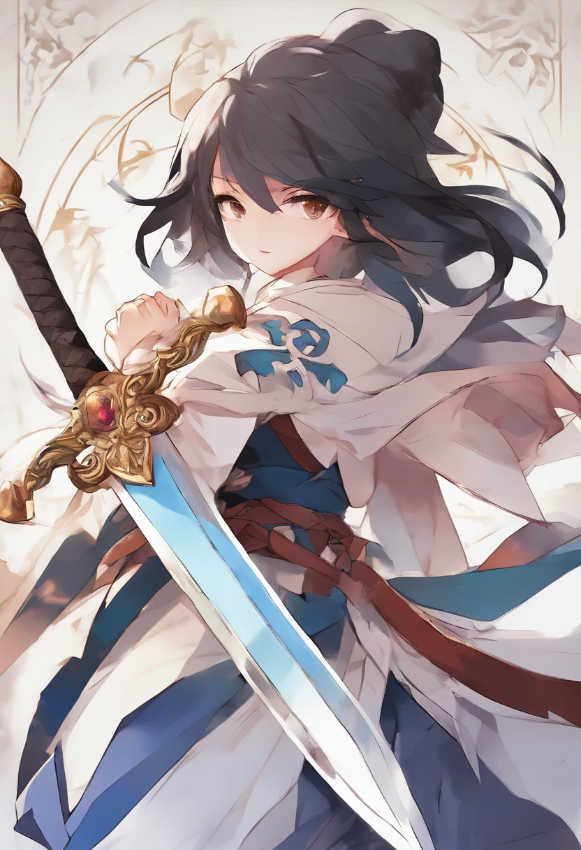(highres,simple,abstract),(bright colors,vibrant colors,contrasting colors),(clean lines,geometric shapes),(swords crossing,oval shape in the center),(bold,striking,dynamic composition),(sharp edges,smooth surface),(metallic texture,reflective surfaces),(illuminated from above,soft lighting cast shadows),(no distractions,sole focus on swords),(contrasting black and white background),(subtle gradient,smooth transition between colors),(minimalistic style,contemporary feel),(no additional details, minimalist approach),(perfect symmetry,equal proportions).