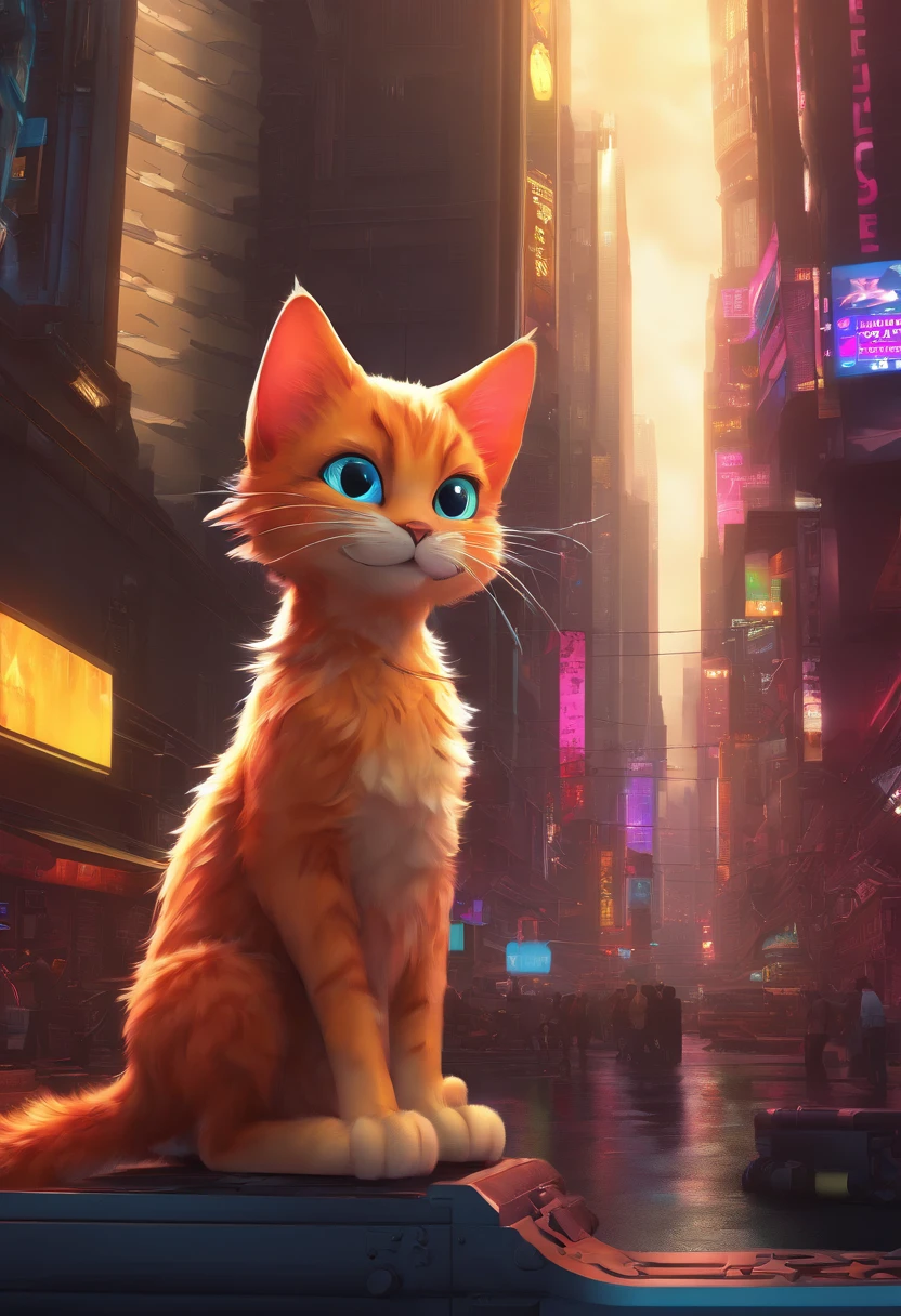 (Best quality,4K,8K,A high resolution,Masterpiece:1.2),Ultra-detailed,(Realistic,Photorealistic,photo-realistic:1.37),A cute little cat trembled slightly,Soft fur texture,Delicate paw pads,Expressive eyes,Cute twitchy beard,Hints of vulnerability,Gently wagging tail,playful pose,Art cat illustration,Subtle color palette,Natural lighting
