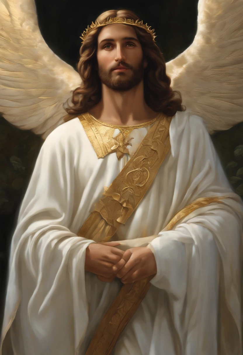 An 8K high-definition portrait of an 18-year-old angel man(( Jesus Cristo)) ((Um homem anjo)) An angel man with several majestic wings,(( o Filho de Deus)), Deus, Luthien, arte de deus, Deus da mitologia grega, Deus da Lua, Deus do amor e da paz, deus bonito, Mitologia do Deus da Terra, o deus Eros, Um retrato impressionante de um deus, Frank Kelly Freas, Estilo Karol Bak, ((beautiful face)), Ultra Definition, melhor qualidade, 32k ultra | | | | | | | | | | | | | | | | | | | | | | | | | | | | | | | | | | | | | | | | | | | | | | | | | | | | | | | | | | | | | | |, Ultra HD | | | | | | | | | | | | | | | | | | | | | | | | | | | | | | | | | | | | | | | | | | | | | | | | | | | | | | | | | | | | | | | | | | | | | | | | | | | | | | | | | | | | | |
