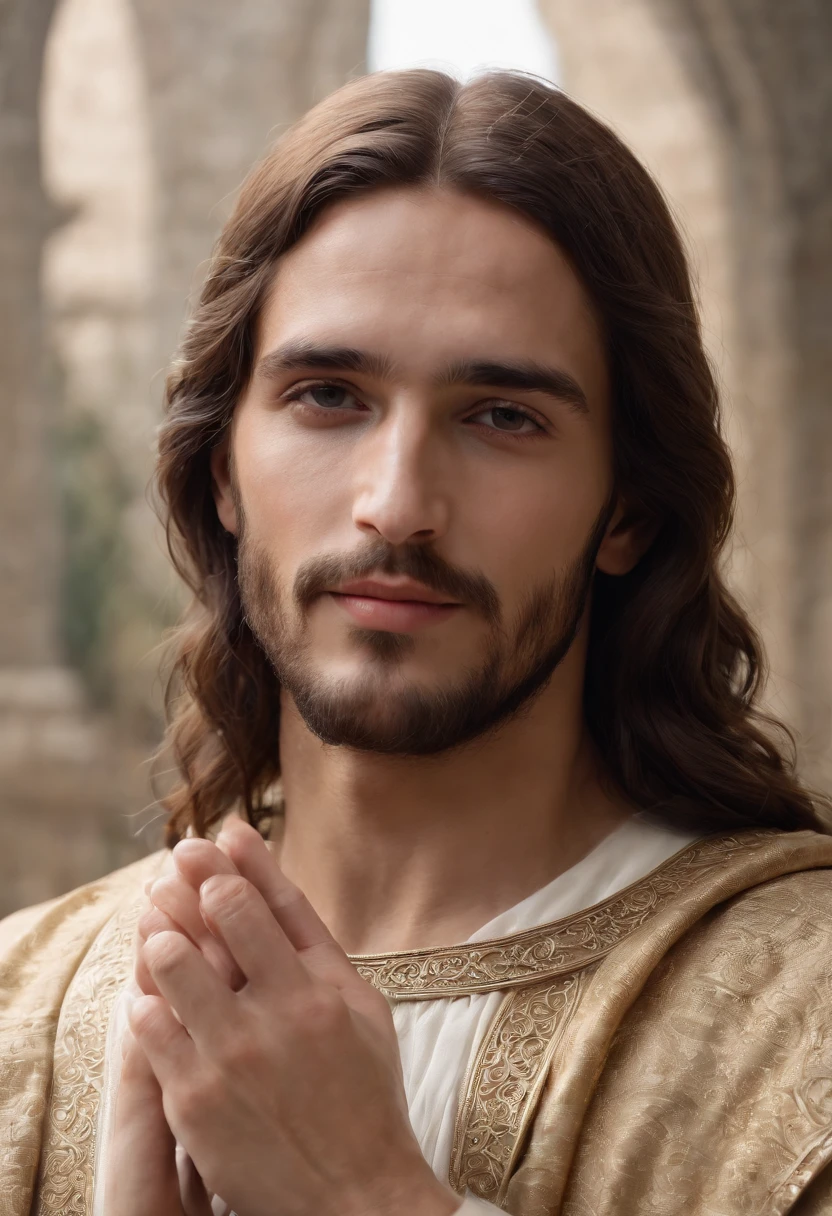 An 8K high-definition portrait of an 18-year-old man smile face(( Jesus Cristo de corpo inteiro)) ((Um homem anjo)), (( o Filho de Deus)), Deus, Luthien, arte de deus, Deus da mitologia grega, Deus da Lua, Deus do amor e da paz, deus bonito, Mitologia do Deus da Terra, o deus Eros, Um retrato impressionante de um deus, Frank Kelly Freas, Estilo Karol Bak, ((beautiful face)), Ultra Definition, melhor qualidade, 32k ultra | | | | | | | | | | | | | | | | | | | | | | | | | | | | | | | | | | | | | | | | | | | | | | | | | | | | | | | | | | | | | | | |, Ultra HD | | | | | | | | | | | | | | | | | | | | | | | | | | | | | | | | | | | | | | | | | | | | | | | | | | | | | | | | | | | | | | | | | | | | | | | | | | | | | | | | | | | | | | |