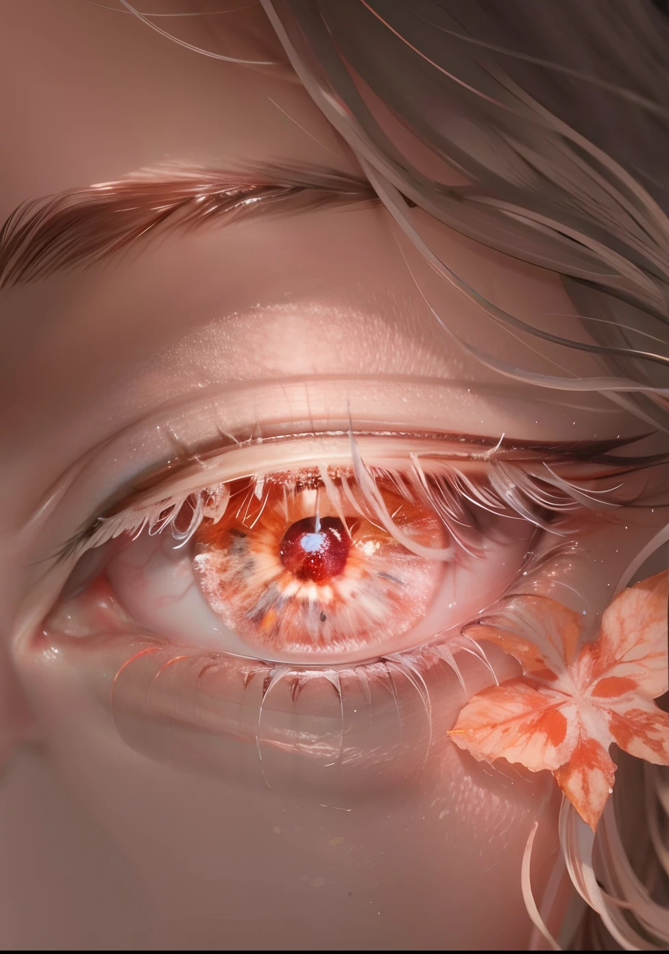 Olhos alaranjados