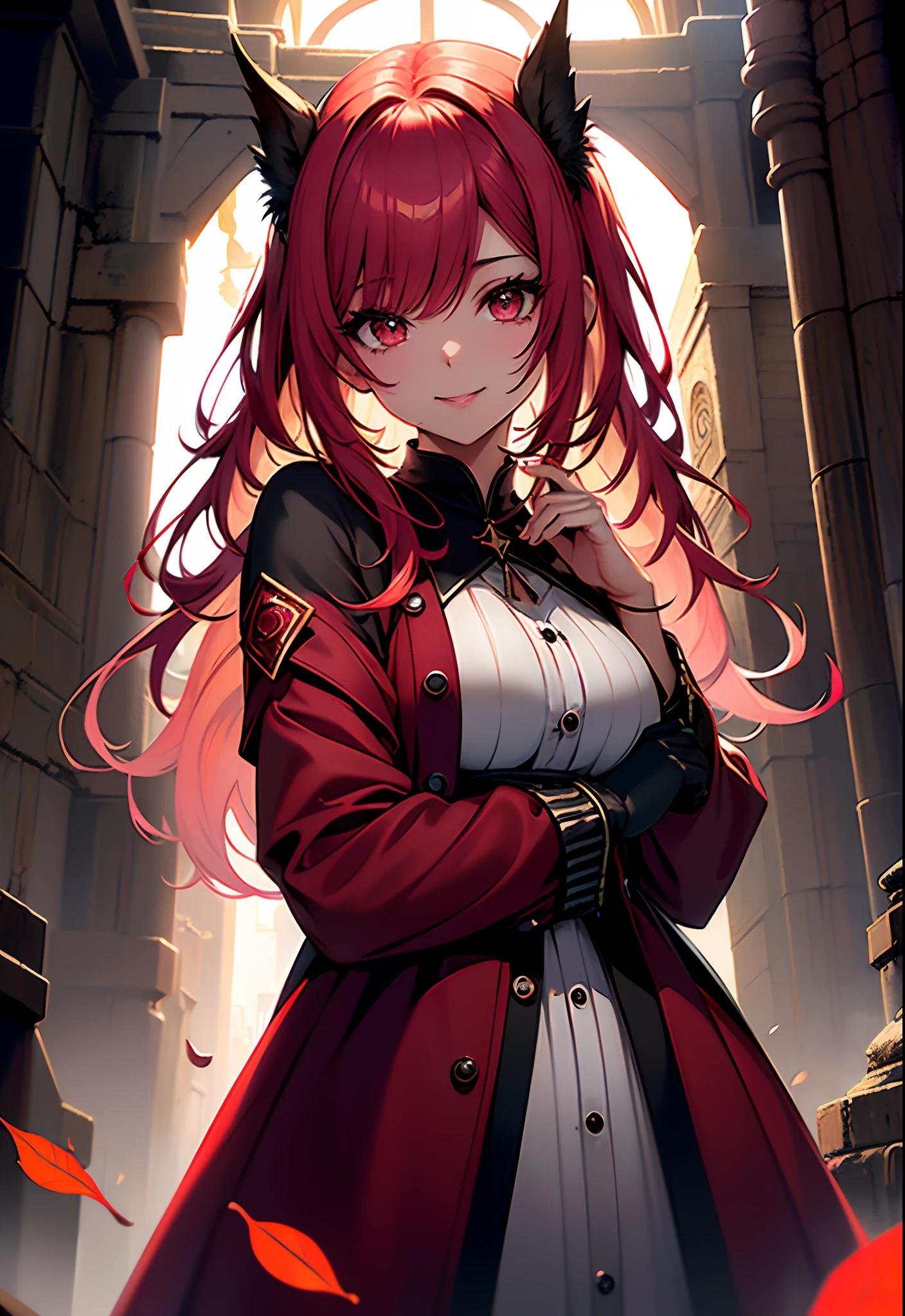 (((La mejor calidad))), (((ultra detallado))), (((obra maestra))), illustration,(La nube de sangre roja oscura flota en el aire,the red bat,magia de sangre),1girl,sexo, Cara perfecta,One of her hands waved a whip, volumetric illumination,Chica sexoy wowdk,sonrisa loca,lluvia de sangre roja, Cuervo,cementerio, fantasy, underground castle, ((colores apagados, noche, oscuridad)), maquillaje, mascara,translucent skin,  Semitonos,nube,luz_particuls,Eldenring\(Malenia\) 1girl, casco alado, Capa roja, (Malenia_hoja:1.3), Ojos cubiertos, sangre,Pelo rojo,(maldito_izquierda_brazo:1.3)