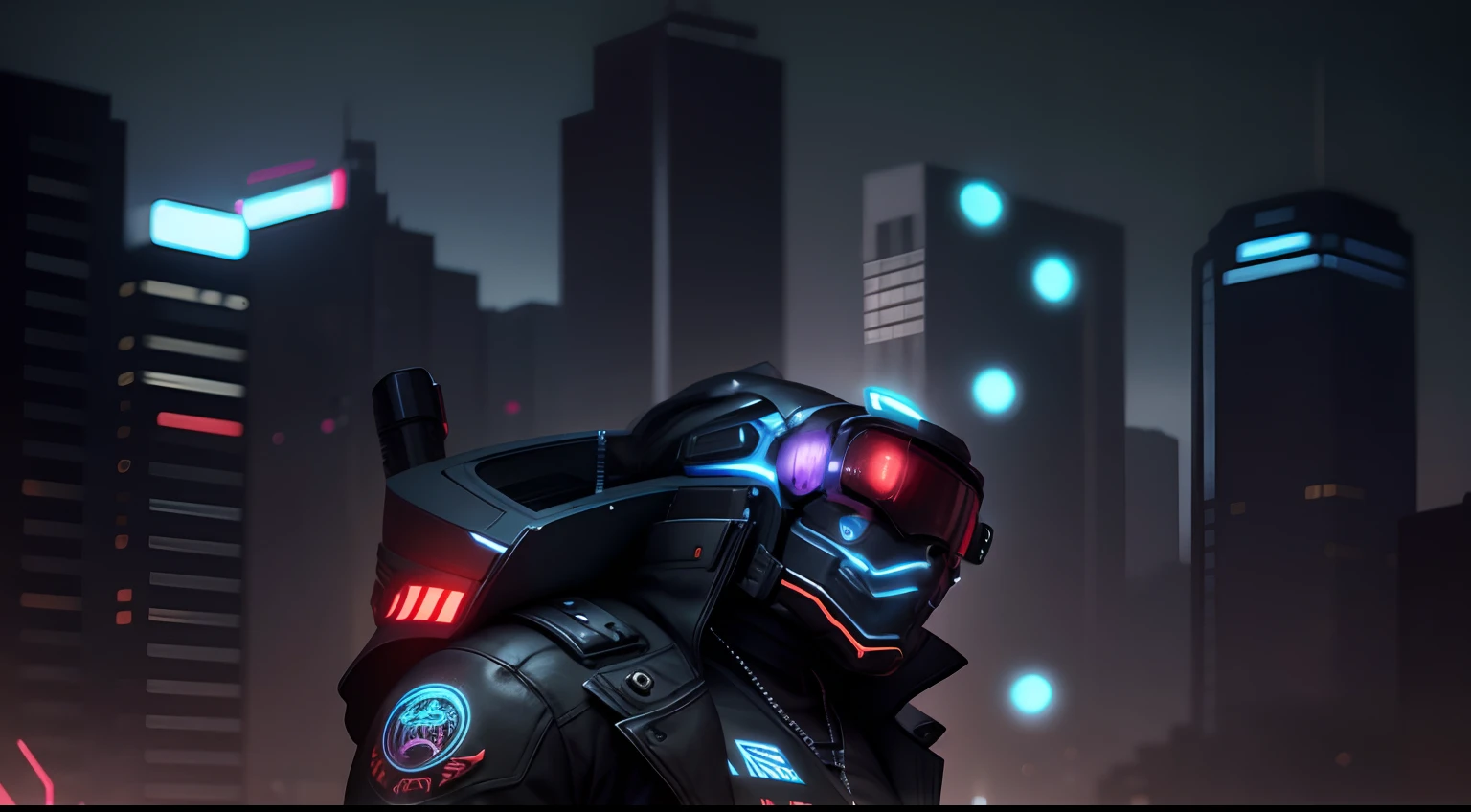 Cyberpunk Handsome Boy, Ultra Realistic With Falcon, Change Image Background, Realistic Face