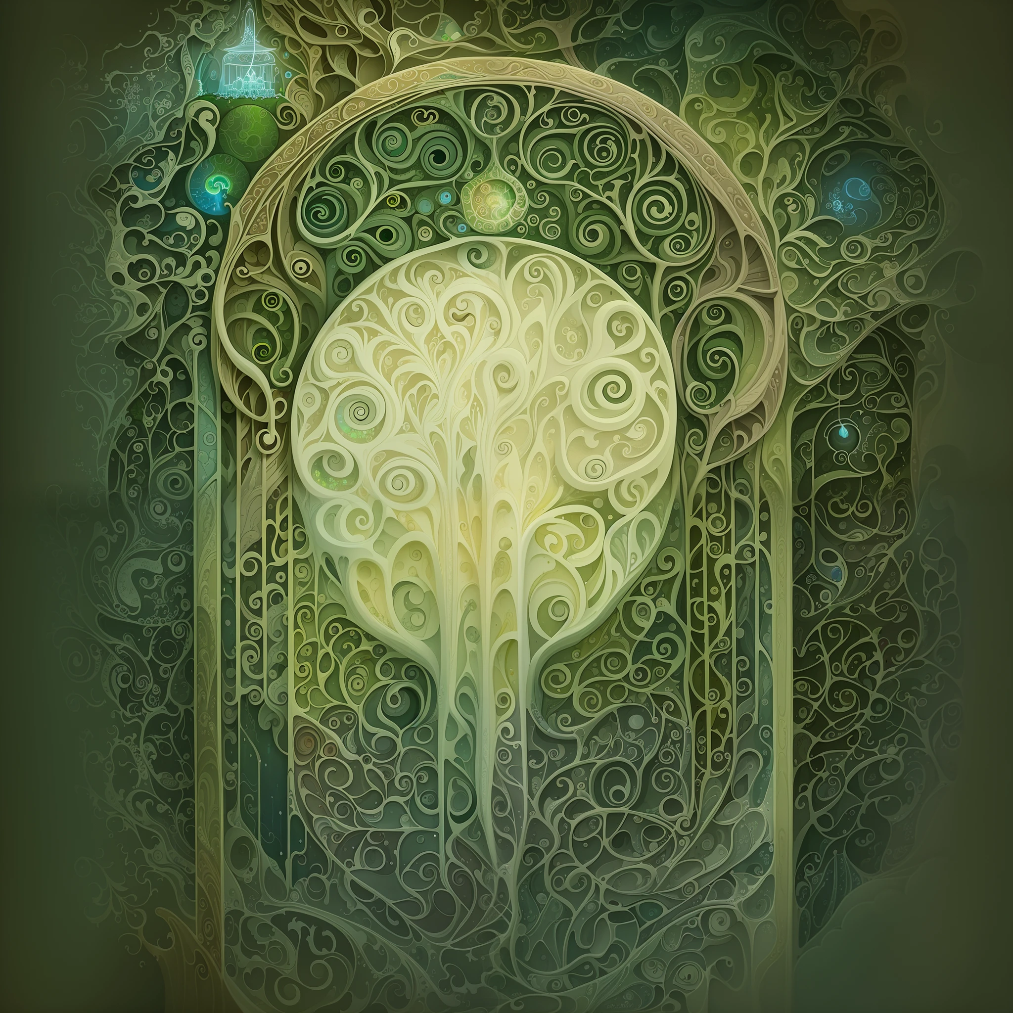 masterpiece close-up of {Pángúr Sale, the secret of kells}, ethereal fantasy hyperdetailed mist,