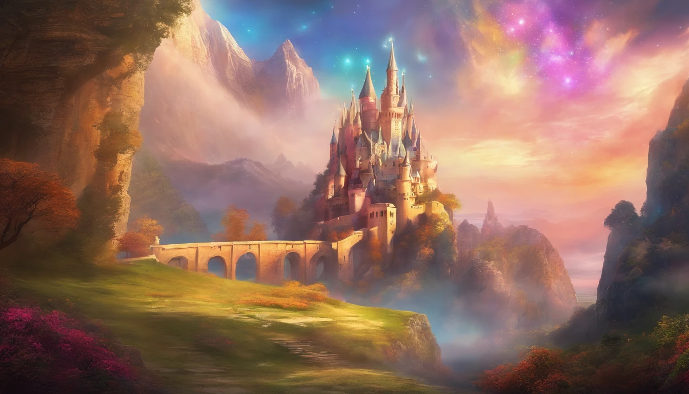 Realistic, solo female, rosto perfeito, PRINCESA DA FANTASIA, Princesa Coroa, castelo medieval, REALISTIC DYSTOPIAN WORLD, SEXO 8K, Realistic, vivid colors, magical landscape.