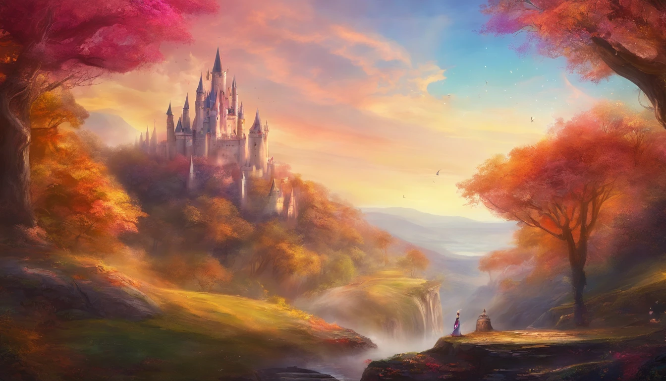 Realistic, solo female, rosto perfeito, PRINCESA DA FANTASIA, Princesa Coroa, castelo medieval, REALISTIC DYSTOPIAN WORLD, SEXO 8K, Realistic, vivid colors, magical landscape.