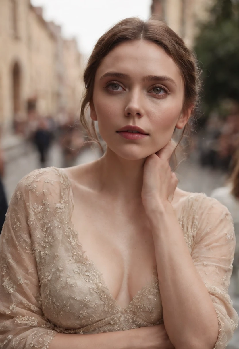 elizabeth olsen desnuda en la calle